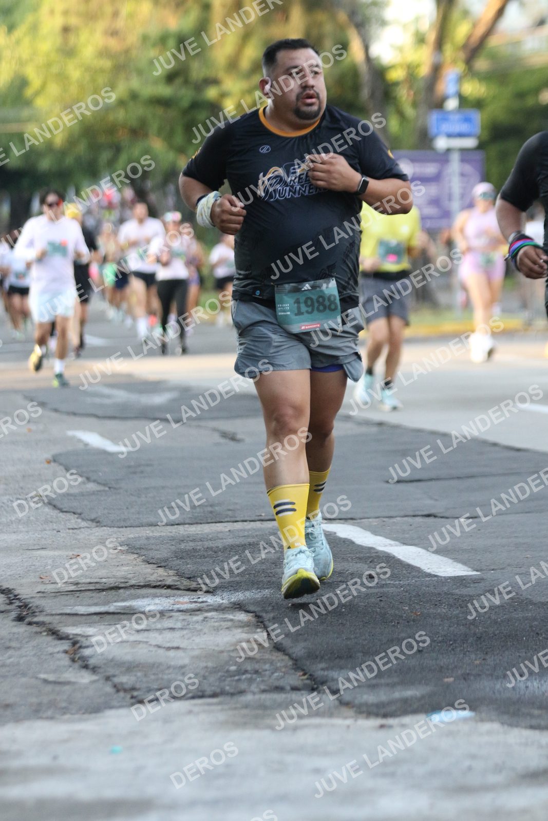 Foto de ADIDAS SPLITS GUADALAJARA 15K / 30K en Av. San Ignacio esquina Av. Ignacio L. Vallarta, Zapopan a las 07:17 · dorsal 1988