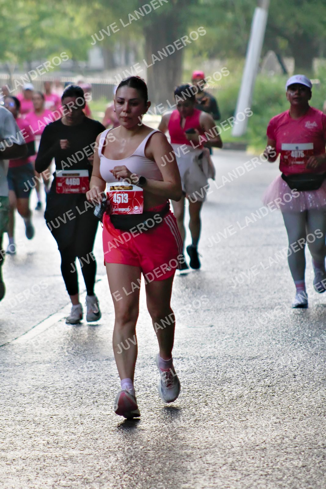 Foto del BARBIE RUN GUADALAJARA en Paseo Andares, Blvd. Puerta de Hierro 4965, Zapopan a las 07:38 · Ruta · dorsal 4513, 4075, 4460