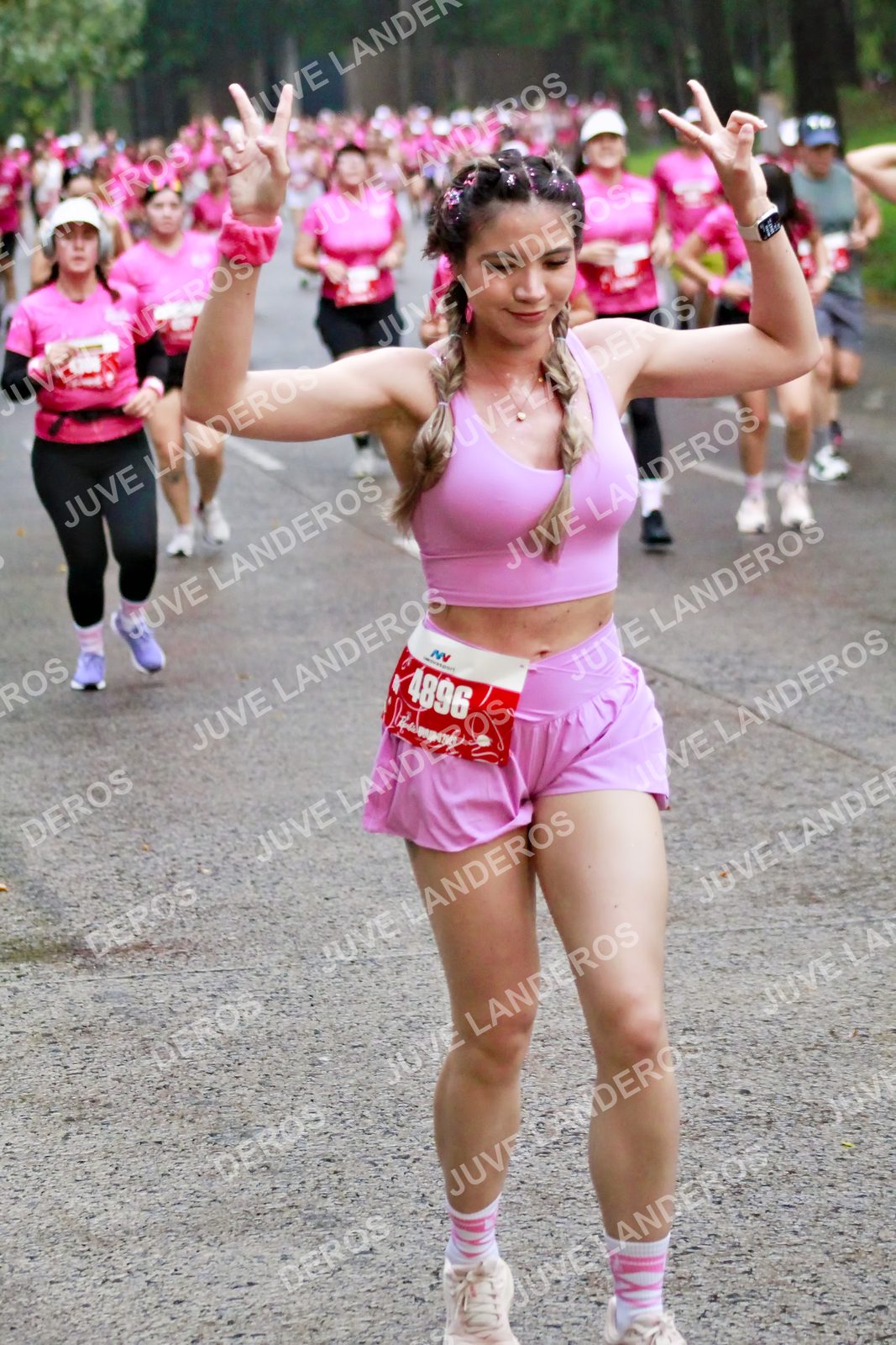 Foto del BARBIE RUN GUADALAJARA en Paseo Andares, Blvd. Puerta de Hierro 4965, Zapopan a las 07:05 · Ruta