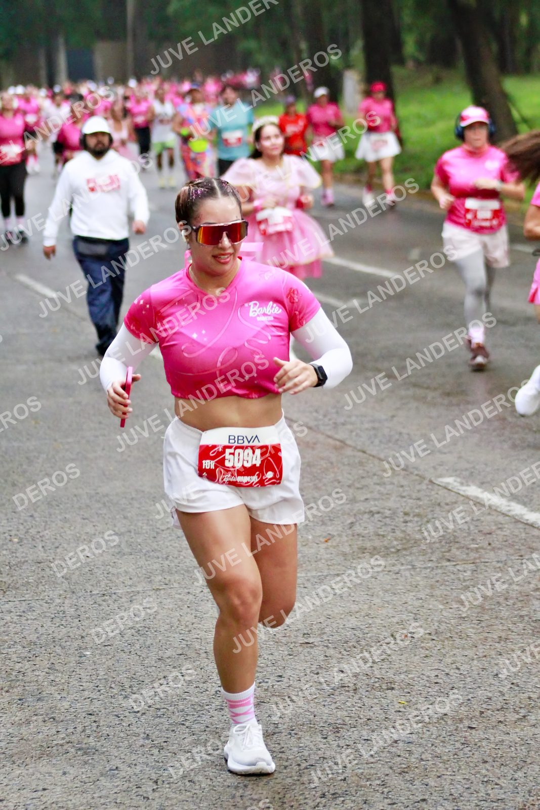 Foto del BARBIE RUN GUADALAJARA en Paseo Andares, Blvd. Puerta de Hierro 4965, Zapopan a las 07:05 · Ruta