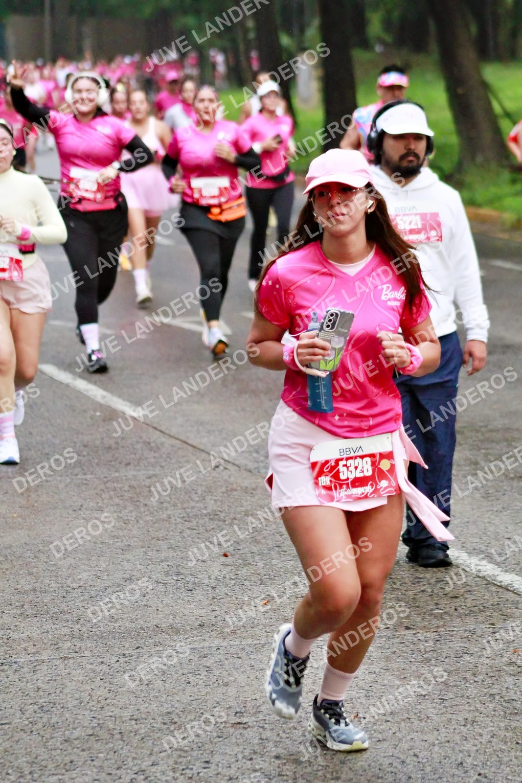 Foto del BARBIE RUN GUADALAJARA en Paseo Andares, Blvd. Puerta de Hierro 4965, Zapopan a las 07:05 · Ruta