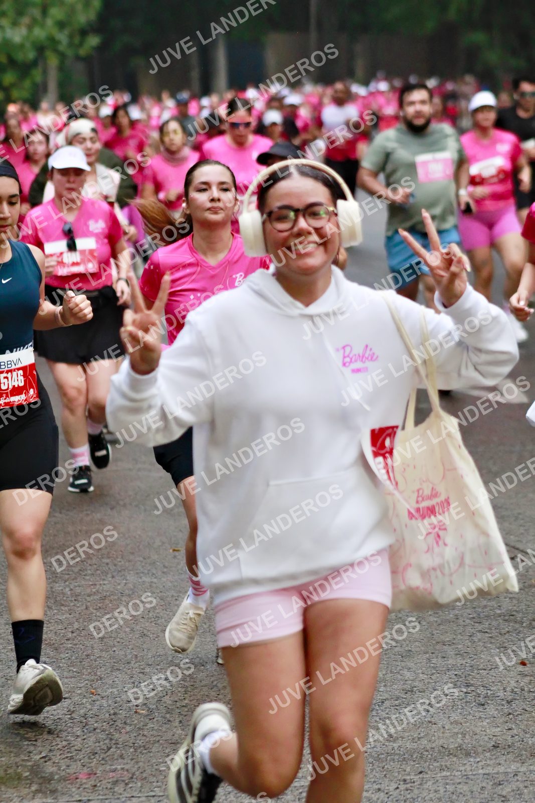 Foto del BARBIE RUN GUADALAJARA en Paseo Andares, Blvd. Puerta de Hierro 4965, Zapopan a las 07:05 · Ruta