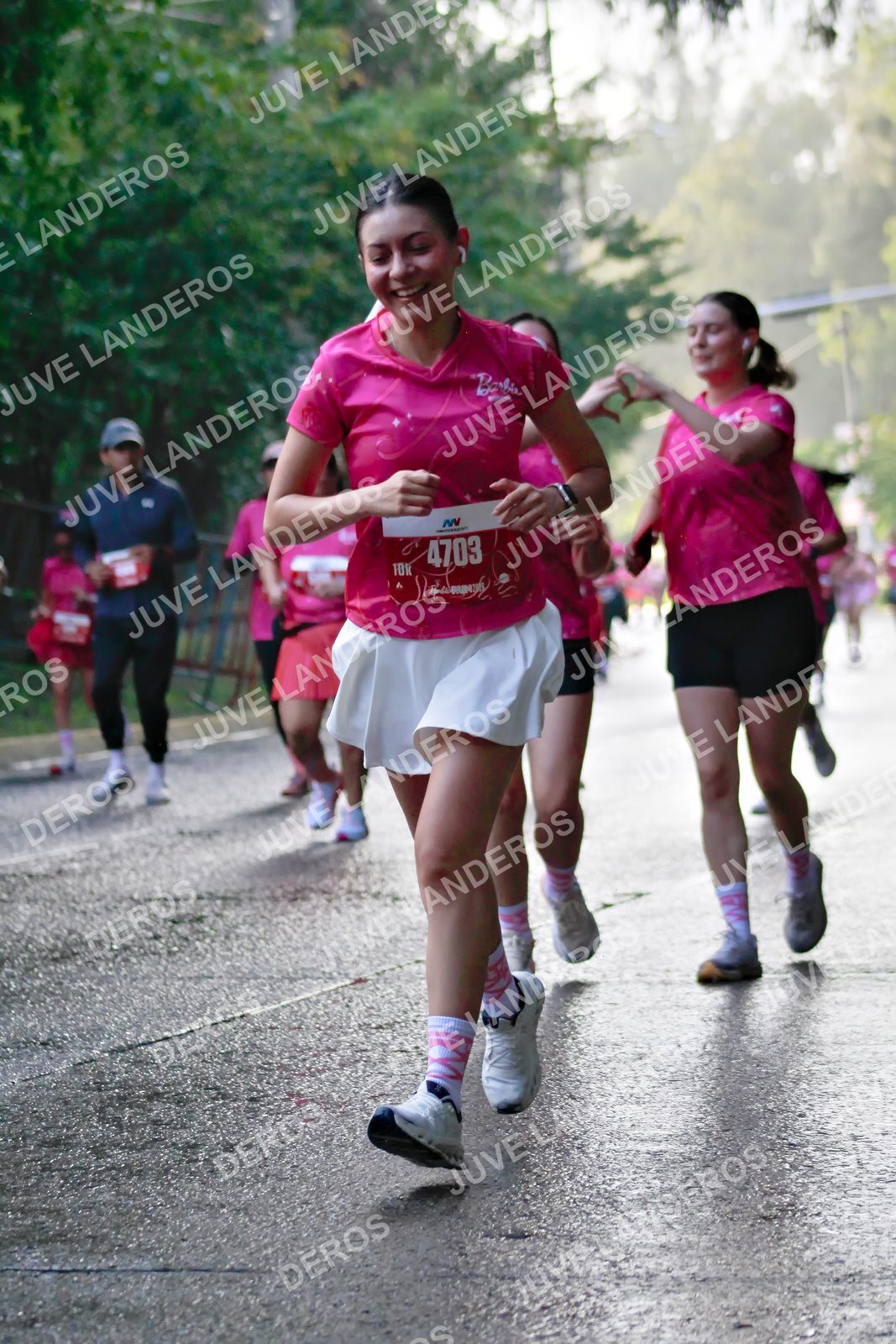 Foto del BARBIE RUN GUADALAJARA en Paseo Andares, Blvd. Puerta de Hierro 4965, Zapopan a las 07:41 · Ruta · dorsal 4703