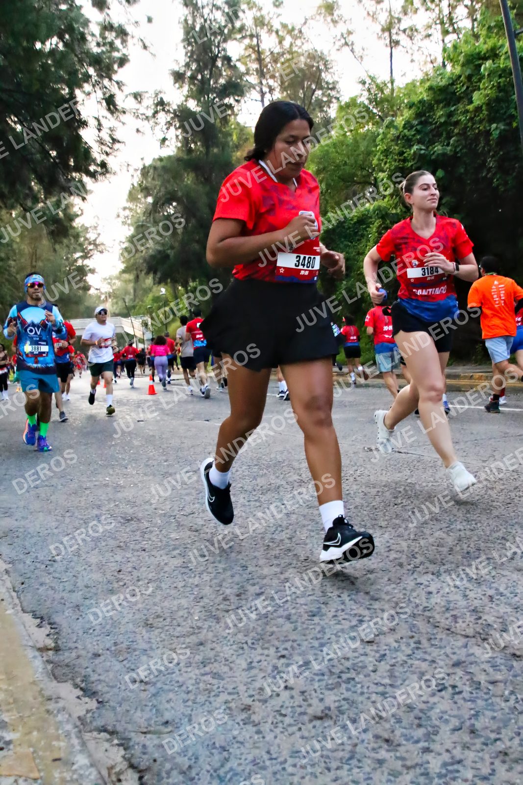 Foto de la CARRERA BIMBO GLOBAL RACE GUADALAJARA en Centro Comercial Andares, Blvd. Puerta de Hierro 4965, Zapopan a las 05:00 · dorsal 3480, 3184, 388