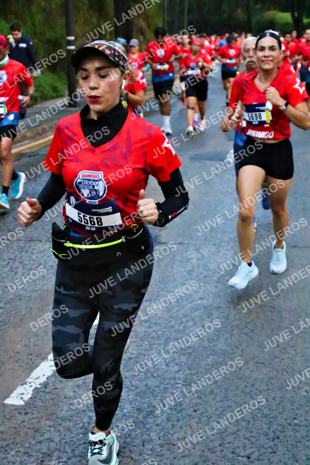 Foto de la CARRERA BIMBO GLOBAL RACE GUADALAJARA en Centro Comercial Andares, Blvd. Puerta de Hierro 4965, Zapopan a las 06:40 · dorsal 5698, 5568