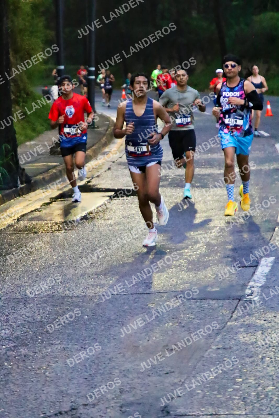 Foto de la CARRERA BIMBO GLOBAL RACE GUADALAJARA en Centro Comercial Andares, Blvd. Puerta de Hierro 4965, Zapopan a las 06:36 · dorsal 4385, 4489