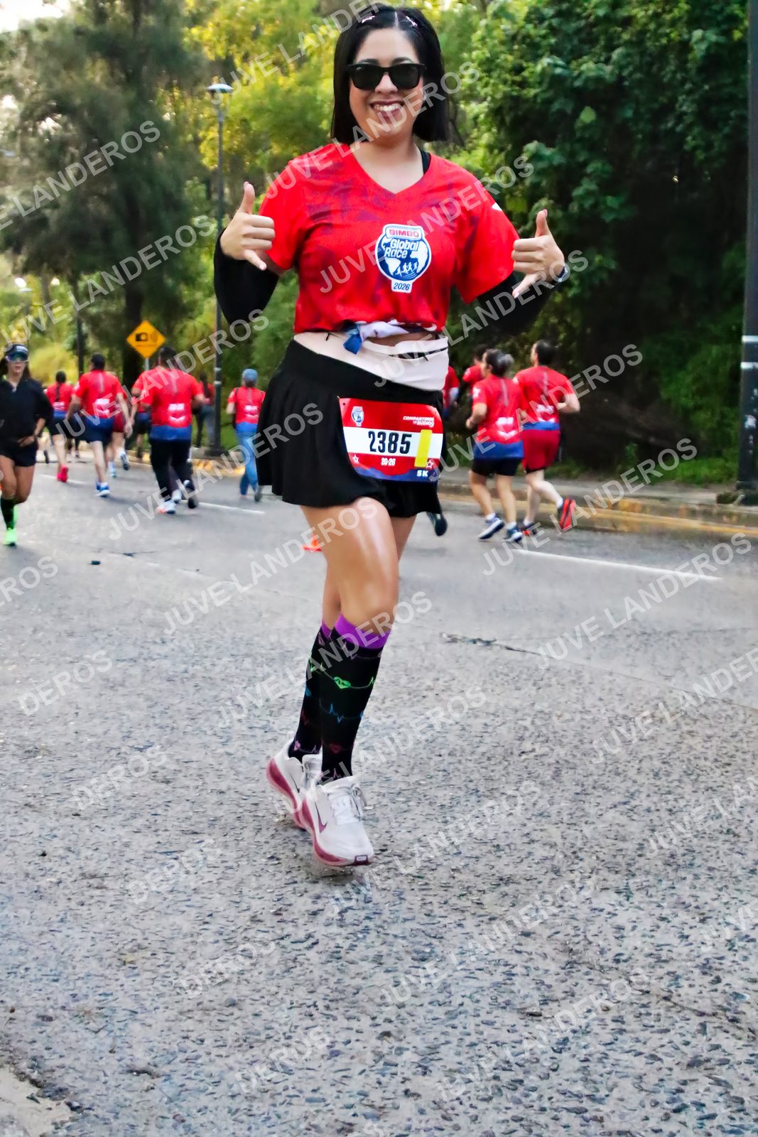 Foto de la CARRERA BIMBO GLOBAL RACE GUADALAJARA en Centro Comercial Andares, Blvd. Puerta de Hierro 4965, Zapopan a las 06:59 · dorsal 2385