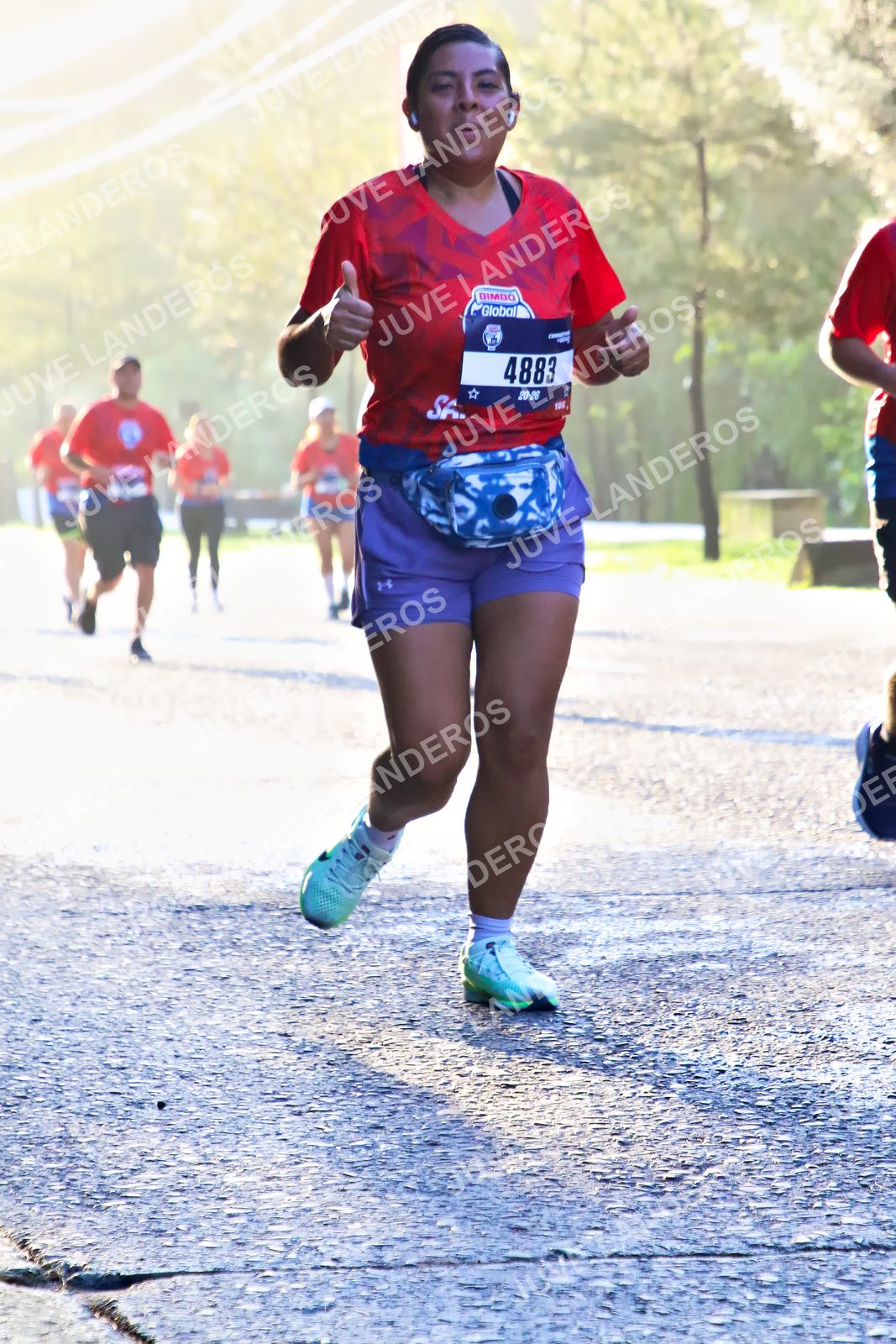 Foto de la CARRERA BIMBO GLOBAL RACE GUADALAJARA en Centro Comercial Andares, Blvd. Puerta de Hierro 4965, Zapopan a las 07:31 · dorsal 4883