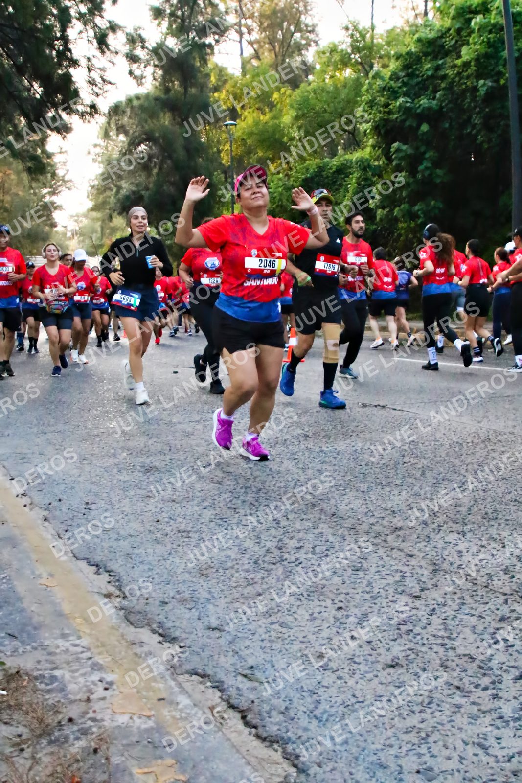 Foto de la CARRERA BIMBO GLOBAL RACE GUADALAJARA en Centro Comercial Andares, Blvd. Puerta de Hierro 4965, Zapopan a las 06:59 · dorsal 2046, 5685, 17619, 1226