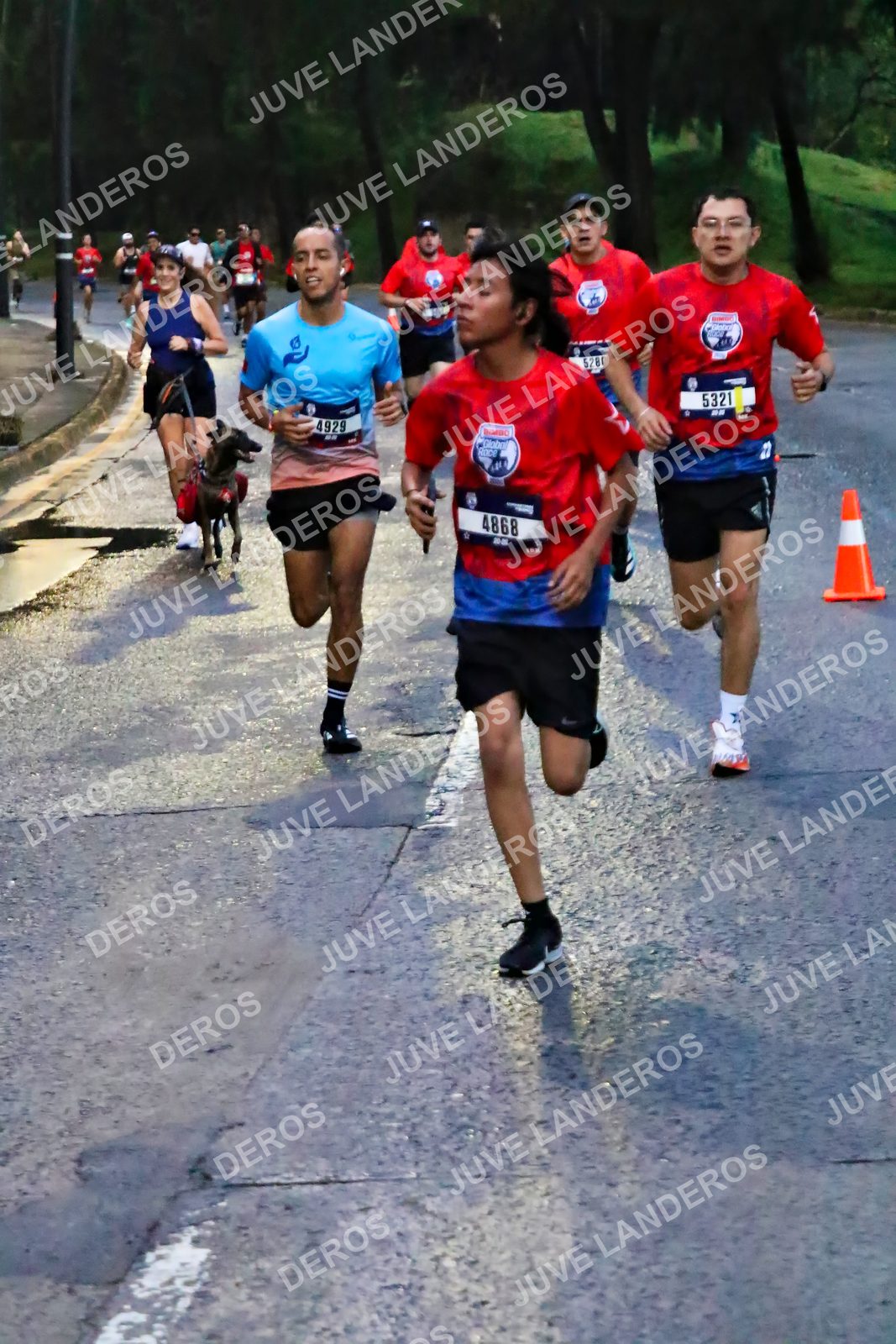 Foto de la CARRERA BIMBO GLOBAL RACE GUADALAJARA en Centro Comercial Andares, Blvd. Puerta de Hierro 4965, Zapopan a las 06:37 · dorsal 4929, 4868, 5321, 5280
