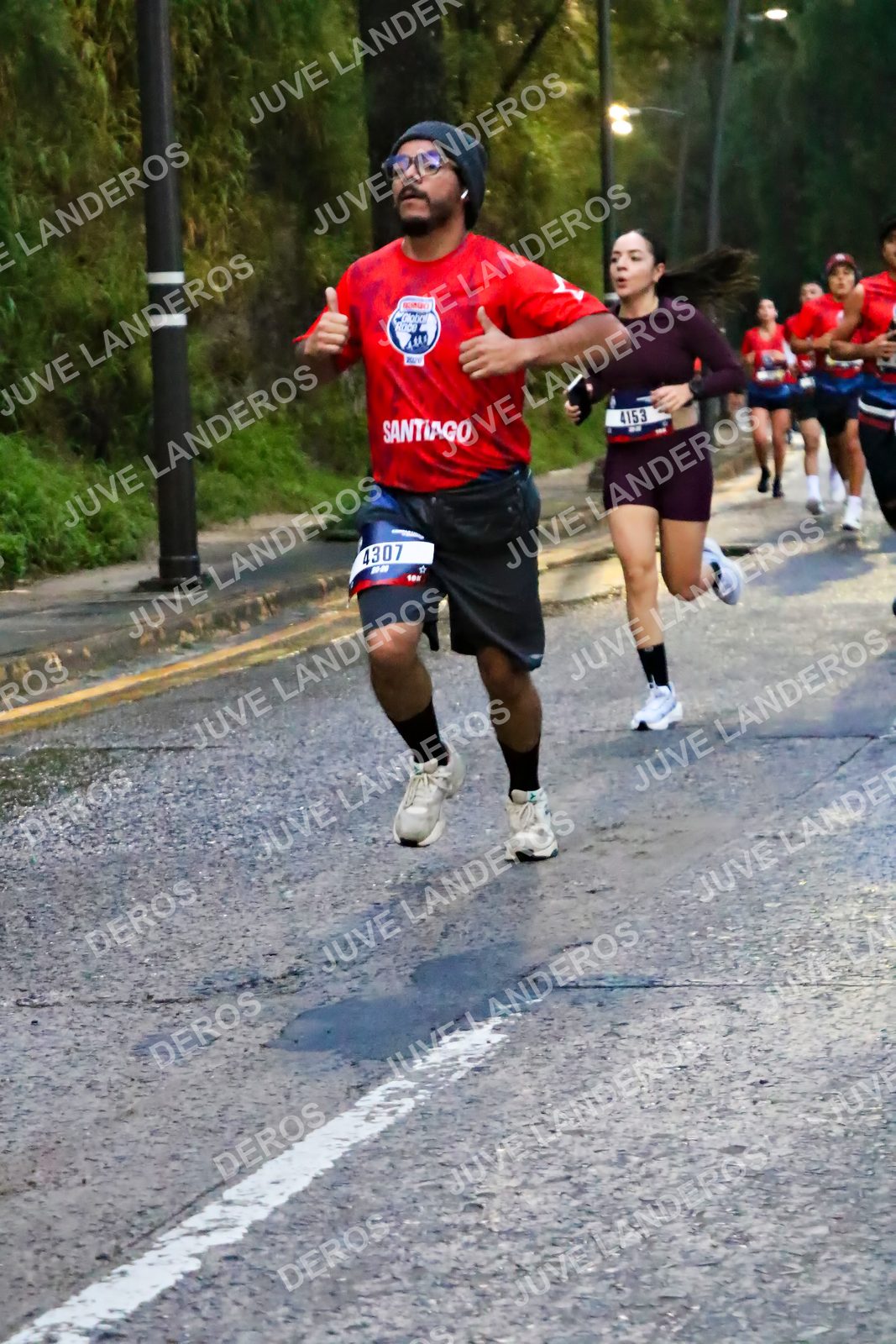 Foto de la CARRERA BIMBO GLOBAL RACE GUADALAJARA en Centro Comercial Andares, Blvd. Puerta de Hierro 4965, Zapopan a las 06:39 · dorsal 4307, 4153