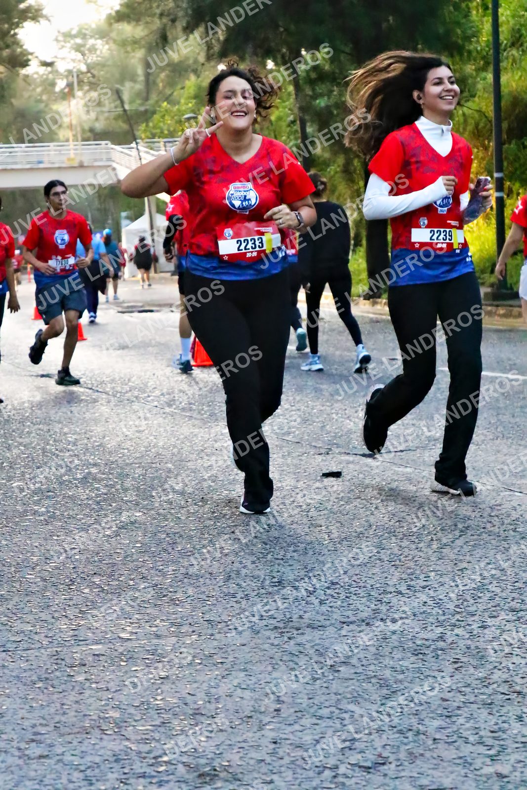 Foto de la CARRERA BIMBO GLOBAL RACE GUADALAJARA en Centro Comercial Andares, Blvd. Puerta de Hierro 4965, Zapopan a las 07:10 · dorsal 2239, 2233