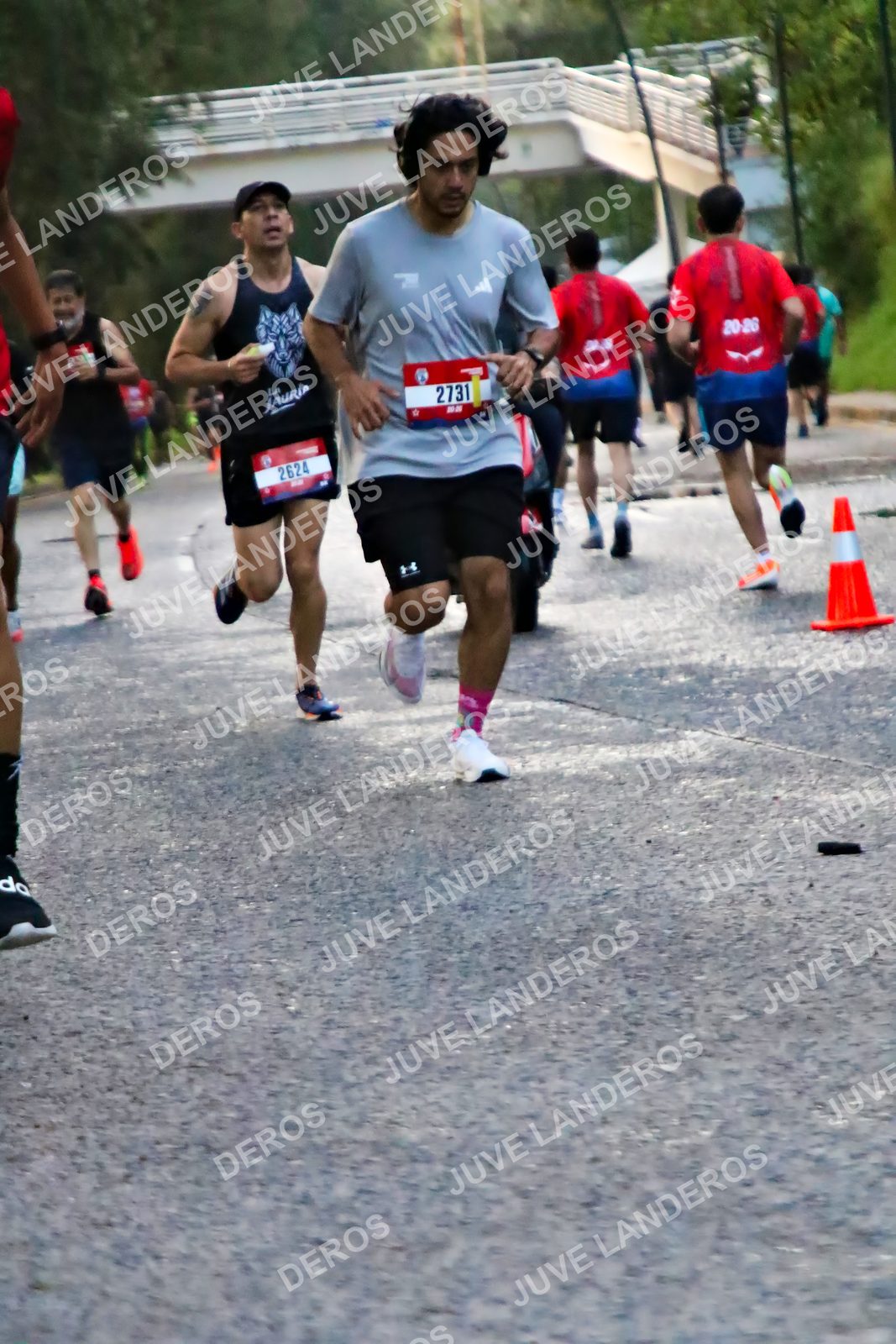 Foto de la CARRERA BIMBO GLOBAL RACE GUADALAJARA en Centro Comercial Andares, Blvd. Puerta de Hierro 4965, Zapopan a las 04:55 · dorsal 2731, 2624