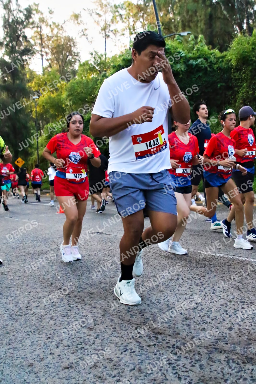 Foto de la CARRERA BIMBO GLOBAL RACE GUADALAJARA en Centro Comercial Andares, Blvd. Puerta de Hierro 4965, Zapopan a las 06:57 · dorsal 1493, 1443, 1826, 3241