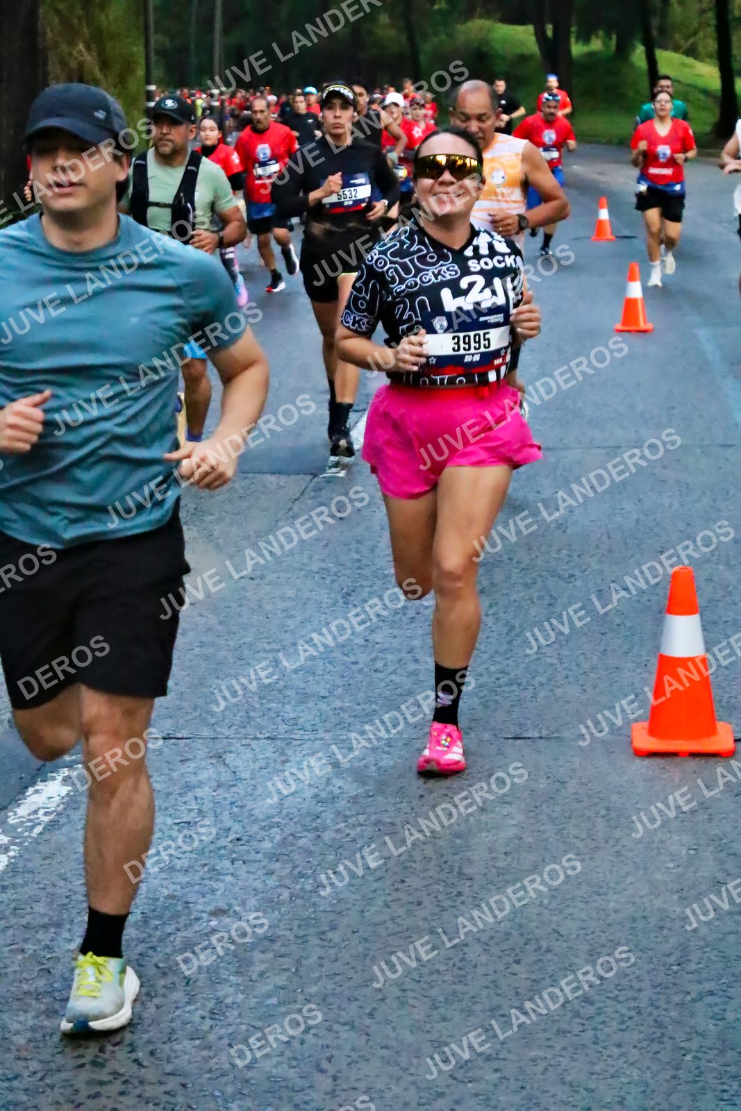 Foto de la CARRERA BIMBO GLOBAL RACE GUADALAJARA en Centro Comercial Andares, Blvd. Puerta de Hierro 4965, Zapopan a las 06:40 · dorsal 3995, 5532
