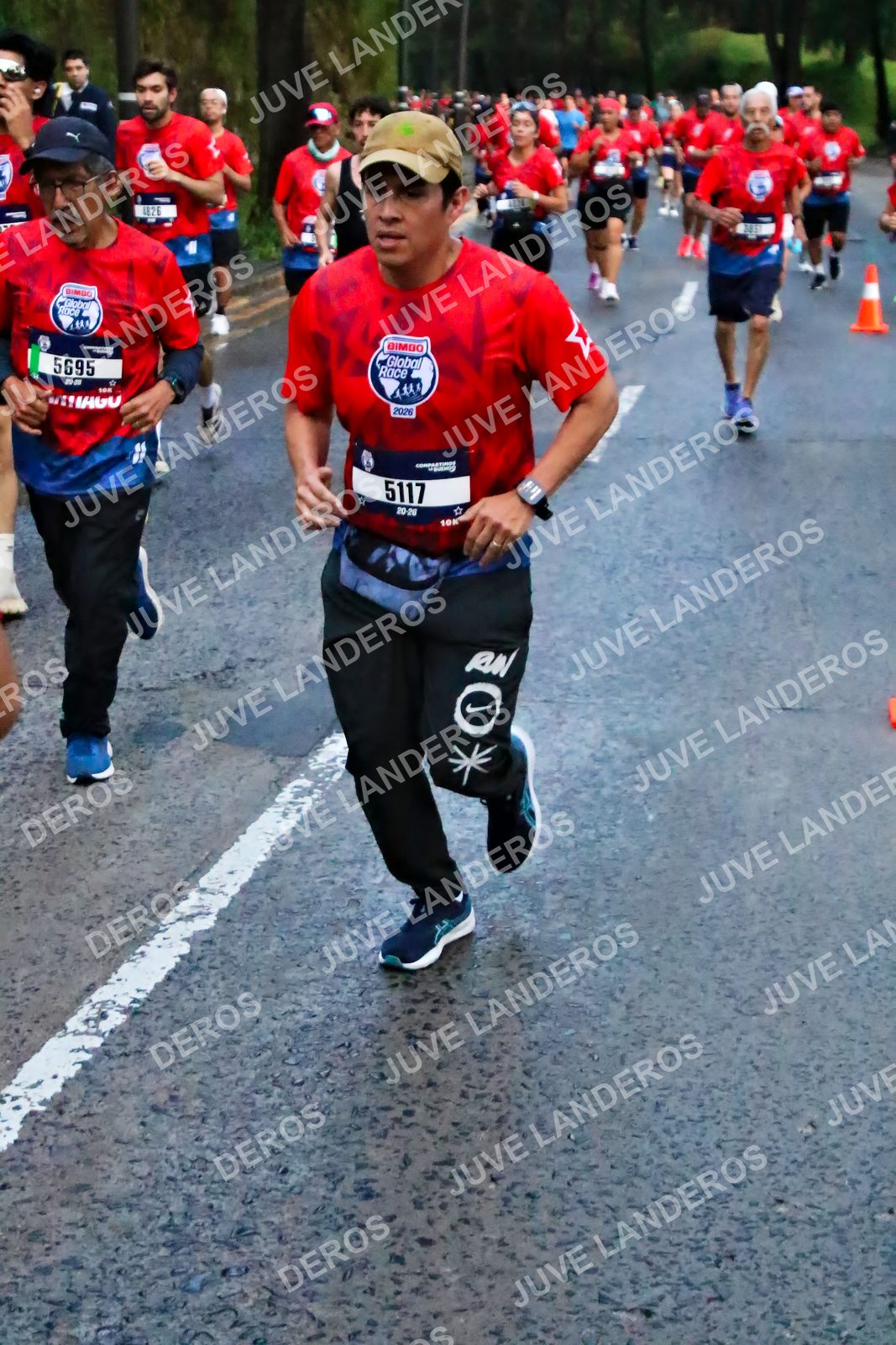 Foto de la CARRERA BIMBO GLOBAL RACE GUADALAJARA en Centro Comercial Andares, Blvd. Puerta de Hierro 4965, Zapopan a las 06:40 · dorsal 5117, 5695