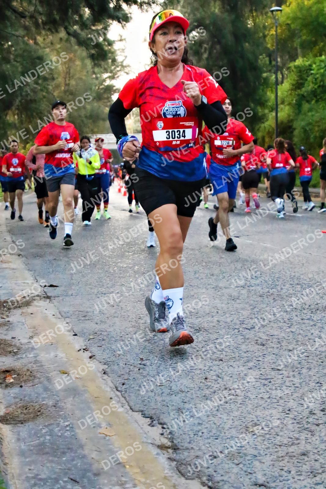 Foto de la CARRERA BIMBO GLOBAL RACE GUADALAJARA en Centro Comercial Andares, Blvd. Puerta de Hierro 4965, Zapopan a las 06:56 · dorsal 3034