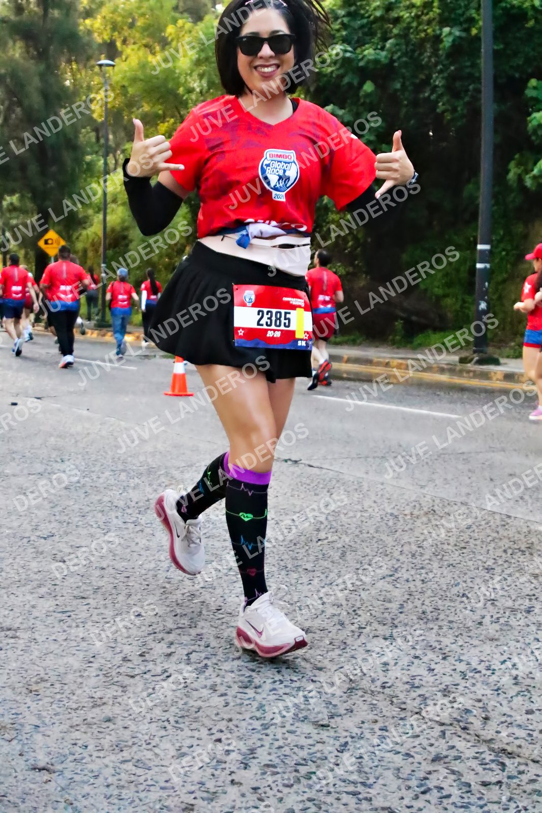 Foto de la CARRERA BIMBO GLOBAL RACE GUADALAJARA en Centro Comercial Andares, Blvd. Puerta de Hierro 4965, Zapopan a las 06:59 · dorsal 2385
