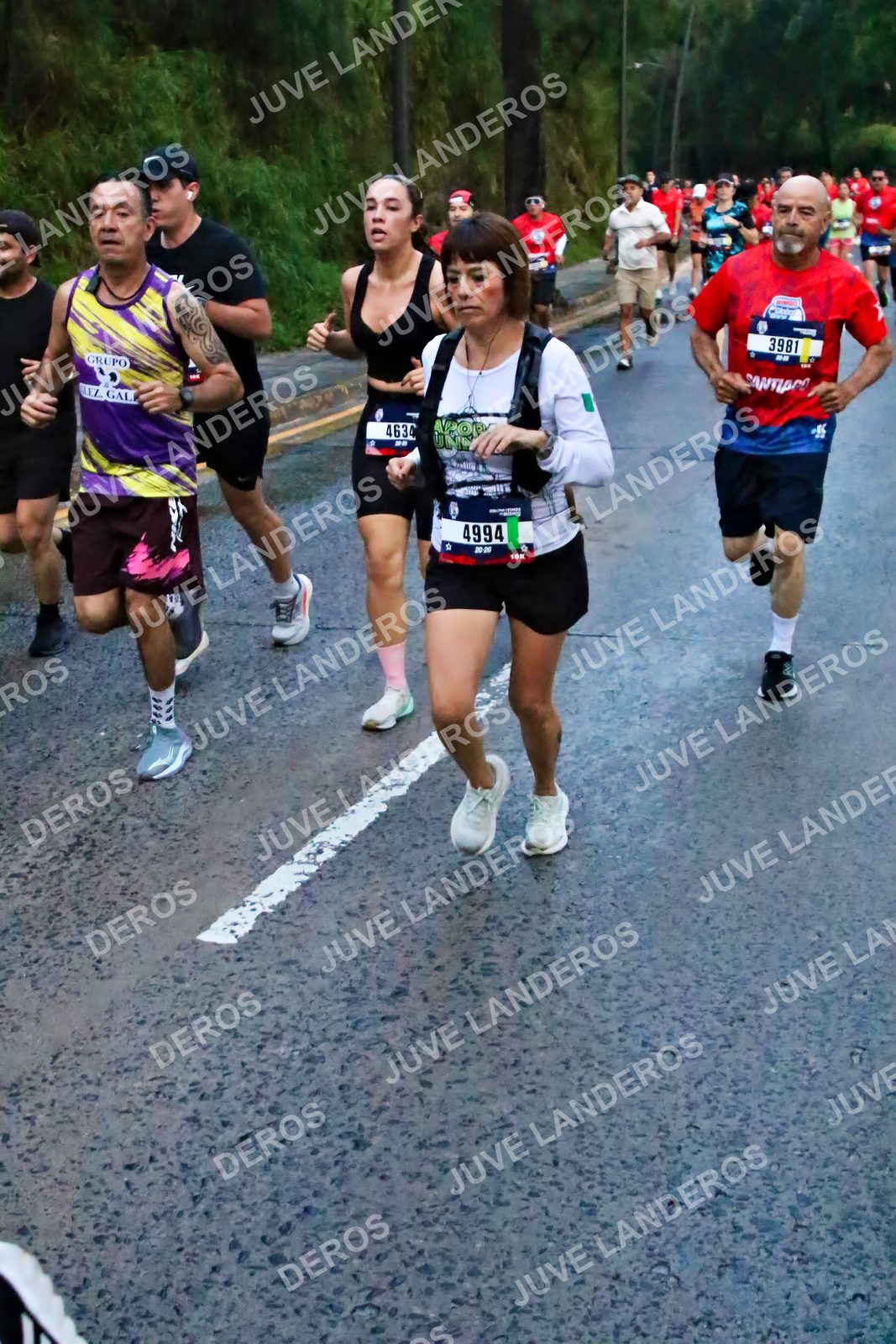 Foto de la CARRERA BIMBO GLOBAL RACE GUADALAJARA en Centro Comercial Andares, Blvd. Puerta de Hierro 4965, Zapopan a las 06:40 · dorsal 4994, 3981, 4634