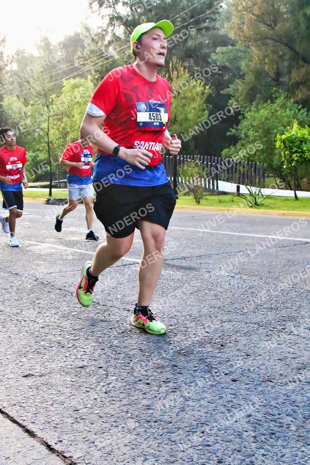 Foto de la CARRERA BIMBO GLOBAL RACE GUADALAJARA en Centro Comercial Andares, Blvd. Puerta de Hierro 4965, Zapopan a las 07:42 · dorsal 4503, 3148