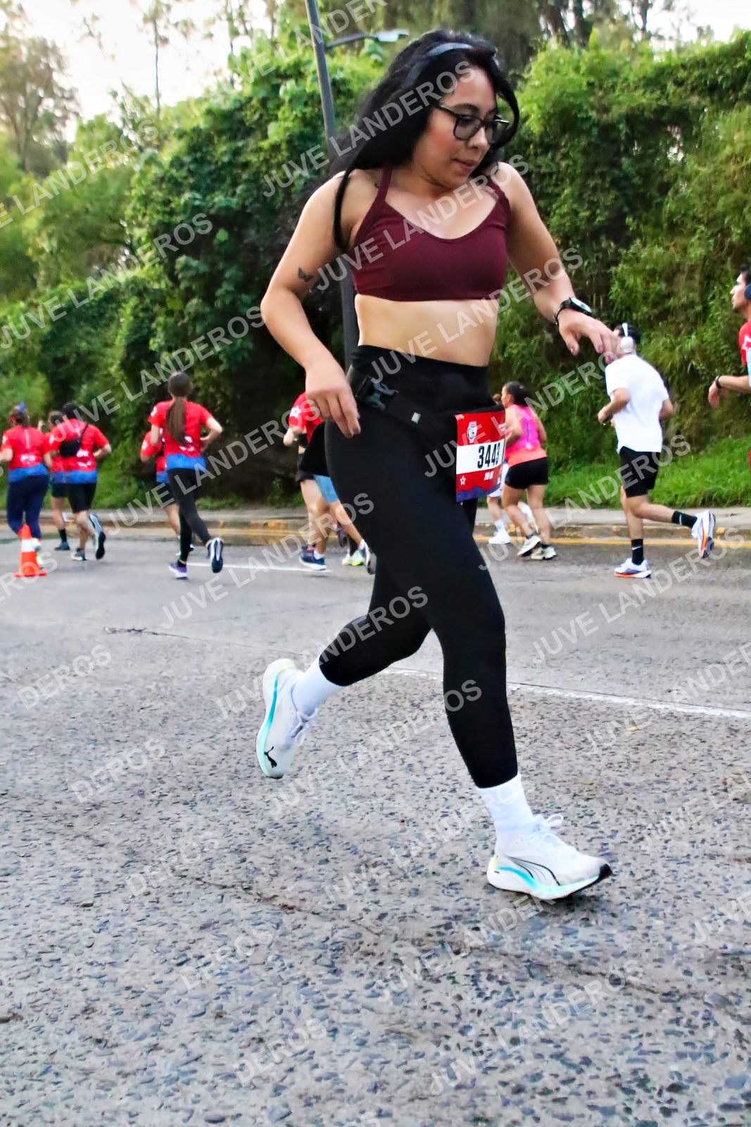 Foto de la CARRERA BIMBO GLOBAL RACE GUADALAJARA en Centro Comercial Andares, Blvd. Puerta de Hierro 4965, Zapopan a las 05:00 · dorsal 3443