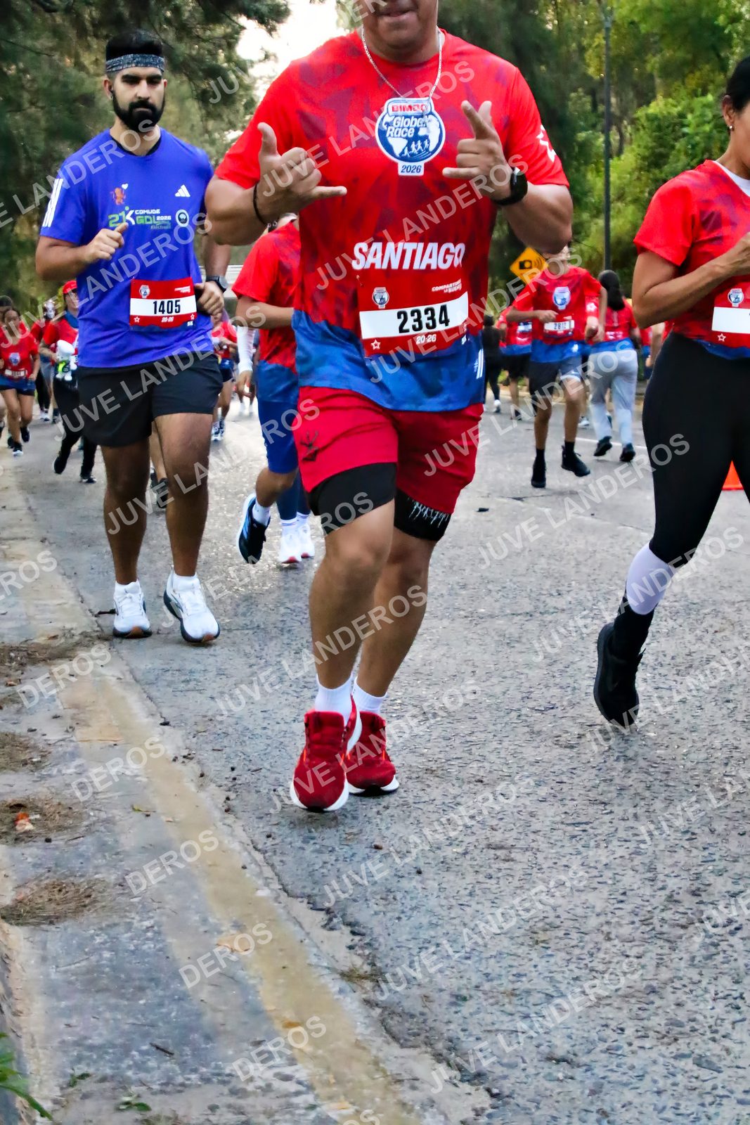 Foto de la CARRERA BIMBO GLOBAL RACE GUADALAJARA en Centro Comercial Andares, Blvd. Puerta de Hierro 4965, Zapopan a las 07:01 · dorsal 2334, 1405