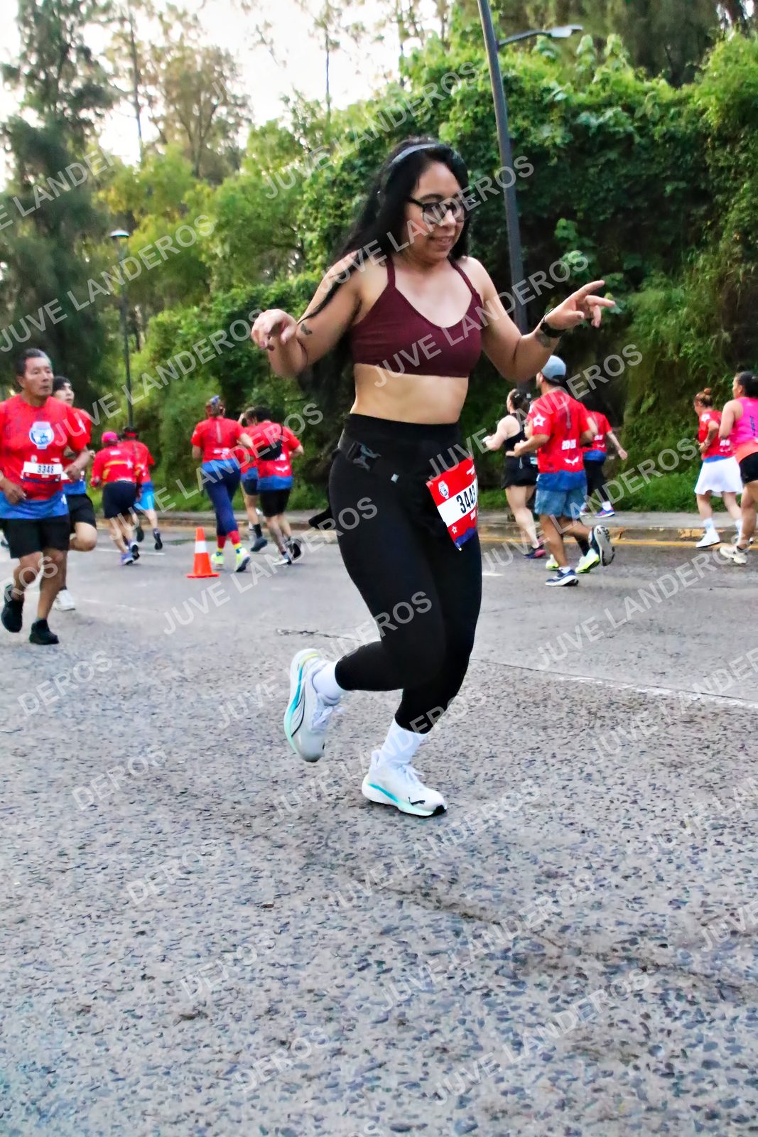 Foto de la CARRERA BIMBO GLOBAL RACE GUADALAJARA en Centro Comercial Andares, Blvd. Puerta de Hierro 4965, Zapopan a las 05:00 · dorsal 344