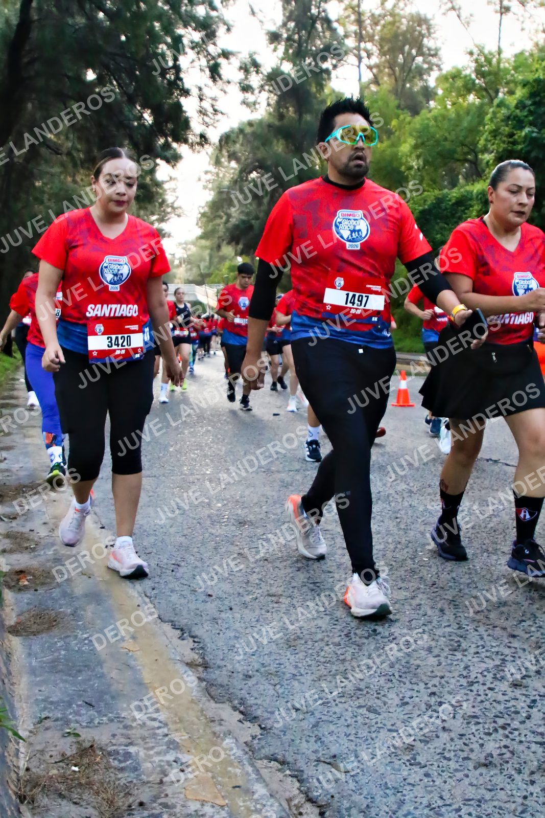 Foto de la CARRERA BIMBO GLOBAL RACE GUADALAJARA en Centro Comercial Andares, Blvd. Puerta de Hierro 4965, Zapopan a las 07:00 · dorsal 1497, 3420