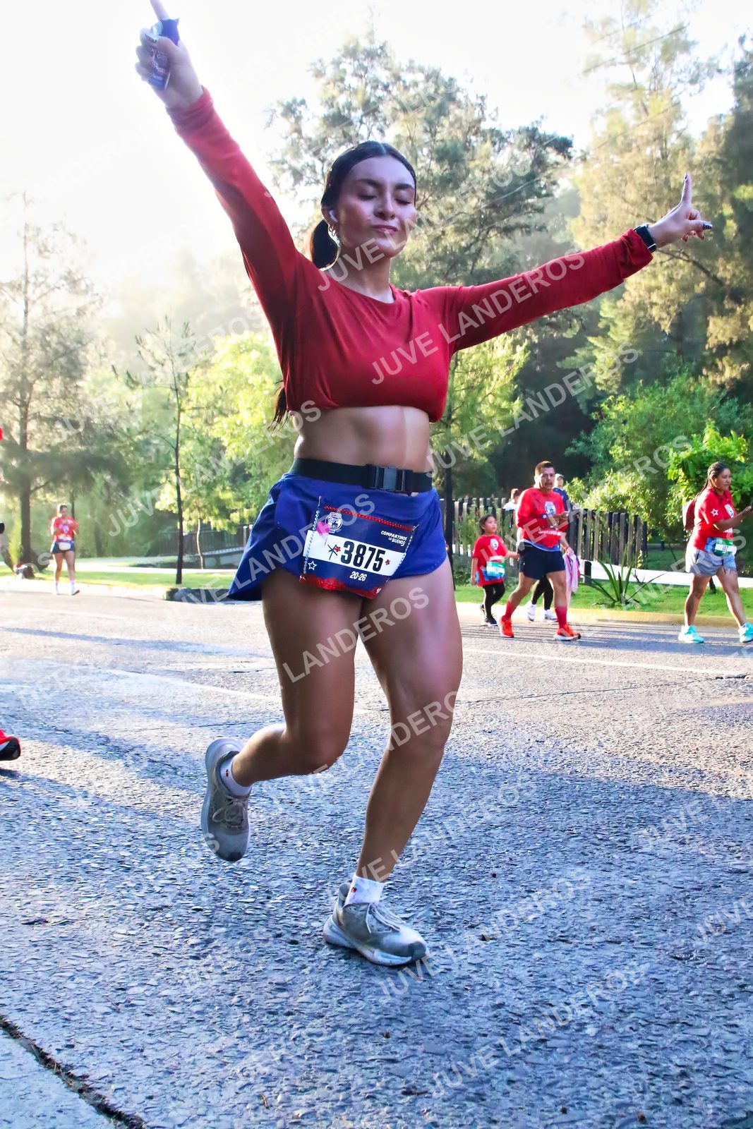 Foto de la CARRERA BIMBO GLOBAL RACE GUADALAJARA en Centro Comercial Andares, Blvd. Puerta de Hierro 4965, Zapopan a las 07:25 · dorsal 3875