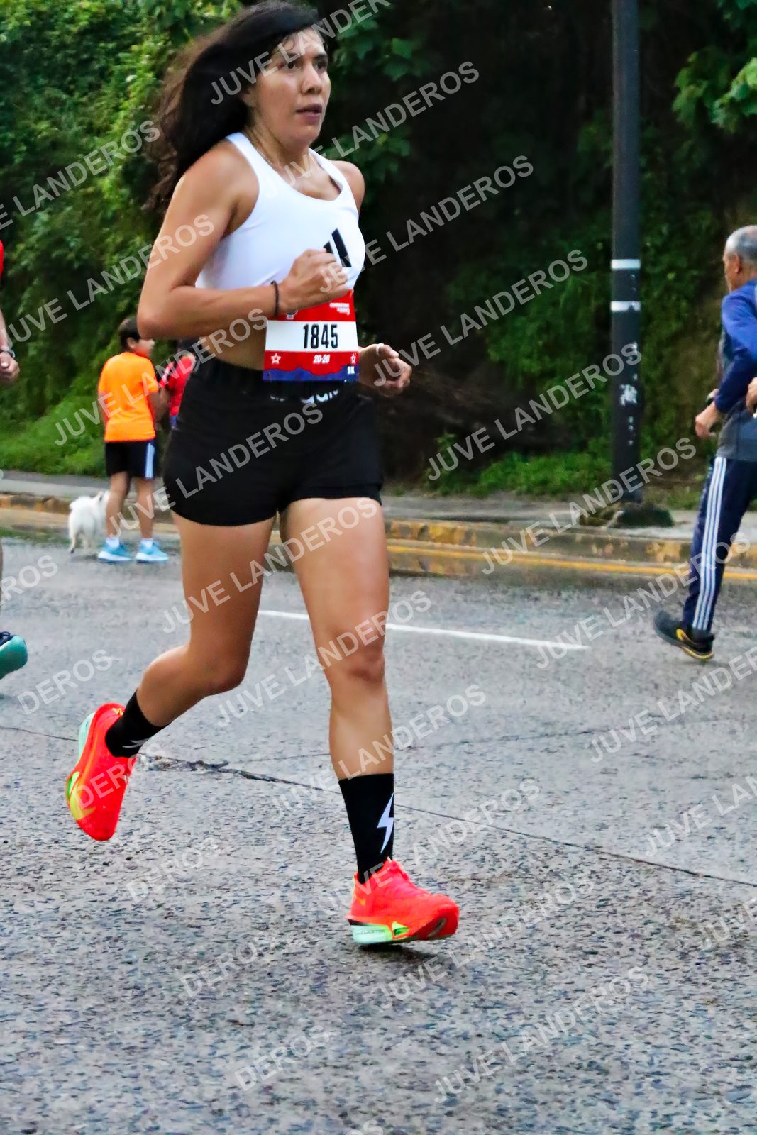 Foto de la CARRERA BIMBO GLOBAL RACE GUADALAJARA en Centro Comercial Andares, Blvd. Puerta de Hierro 4965, Zapopan a las 04:57 · dorsal 1845