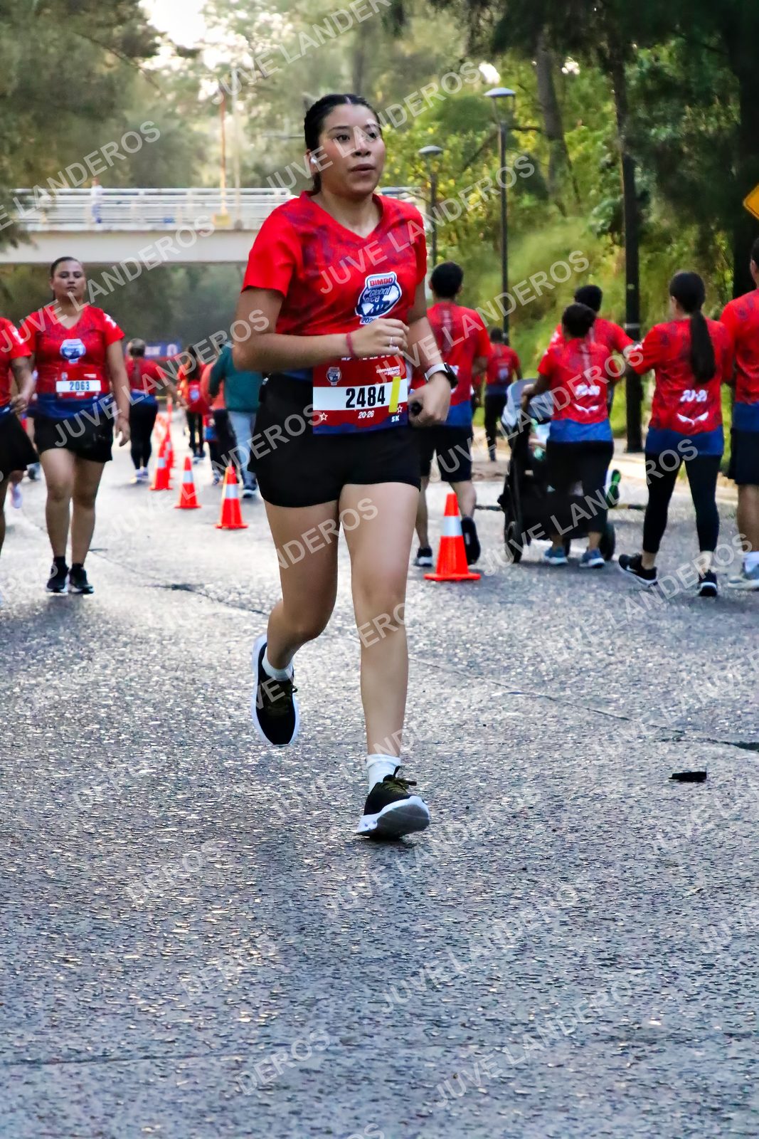 Foto de la CARRERA BIMBO GLOBAL RACE GUADALAJARA en Centro Comercial Andares, Blvd. Puerta de Hierro 4965, Zapopan a las 07:11 · dorsal 2484, 2063