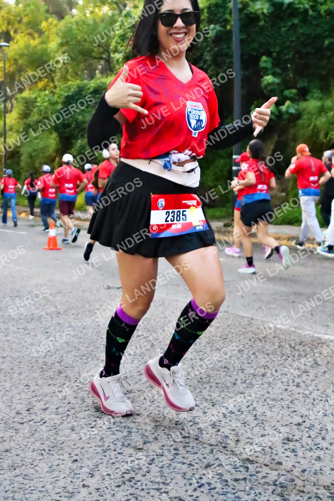 Foto de la CARRERA BIMBO GLOBAL RACE GUADALAJARA en Centro Comercial Andares, Blvd. Puerta de Hierro 4965, Zapopan a las 06:59 · dorsal 2385