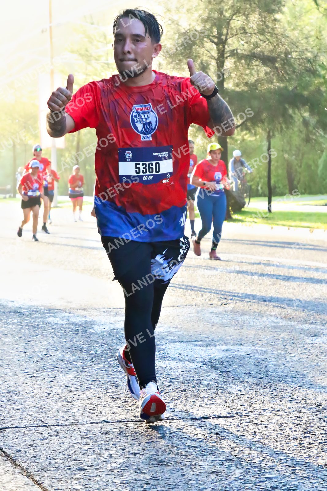 Foto de la CARRERA BIMBO GLOBAL RACE GUADALAJARA en Centro Comercial Andares, Blvd. Puerta de Hierro 4965, Zapopan a las 07:26 · dorsal 5360, 2020