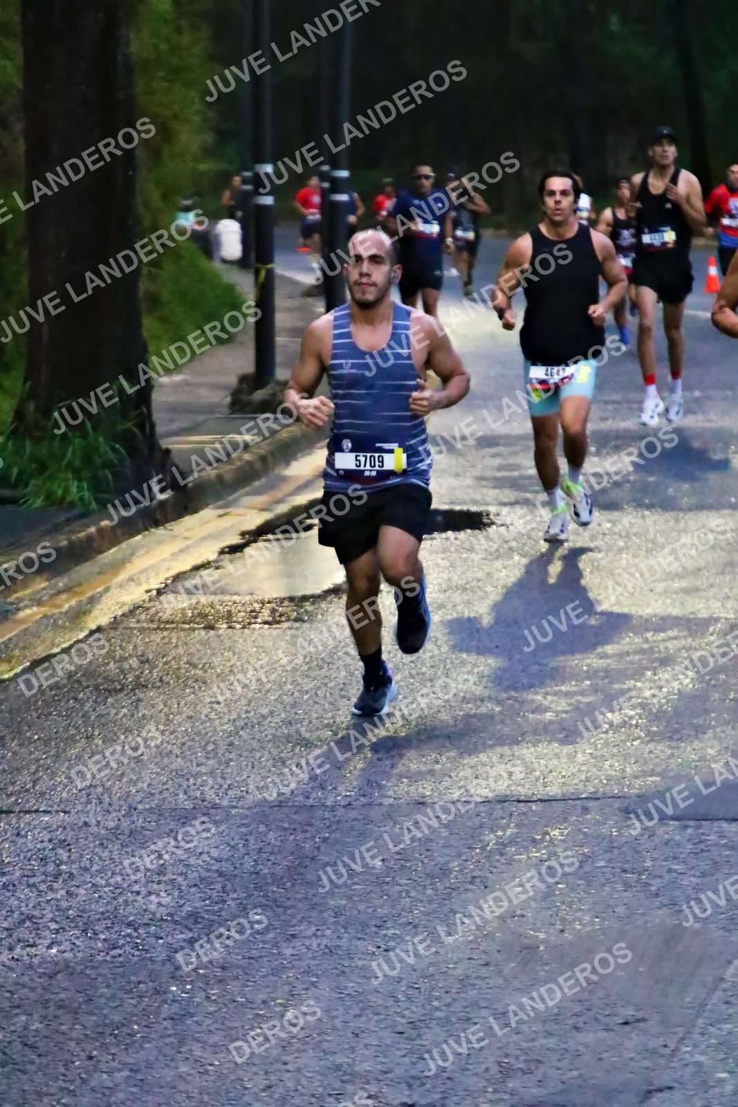 Foto de la CARRERA BIMBO GLOBAL RACE GUADALAJARA en Centro Comercial Andares, Blvd. Puerta de Hierro 4965, Zapopan a las 06:36 · dorsal 5709, 4643