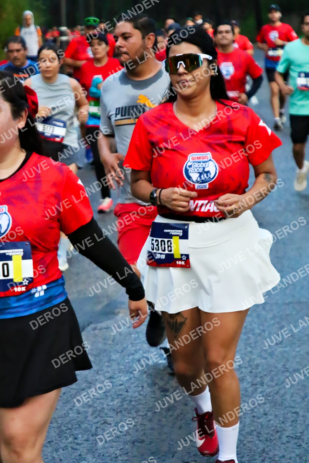 Foto de la CARRERA BIMBO GLOBAL RACE GUADALAJARA en Centro Comercial Andares, Blvd. Puerta de Hierro 4965, Zapopan a las 04:52 · dorsal 5308, 5173