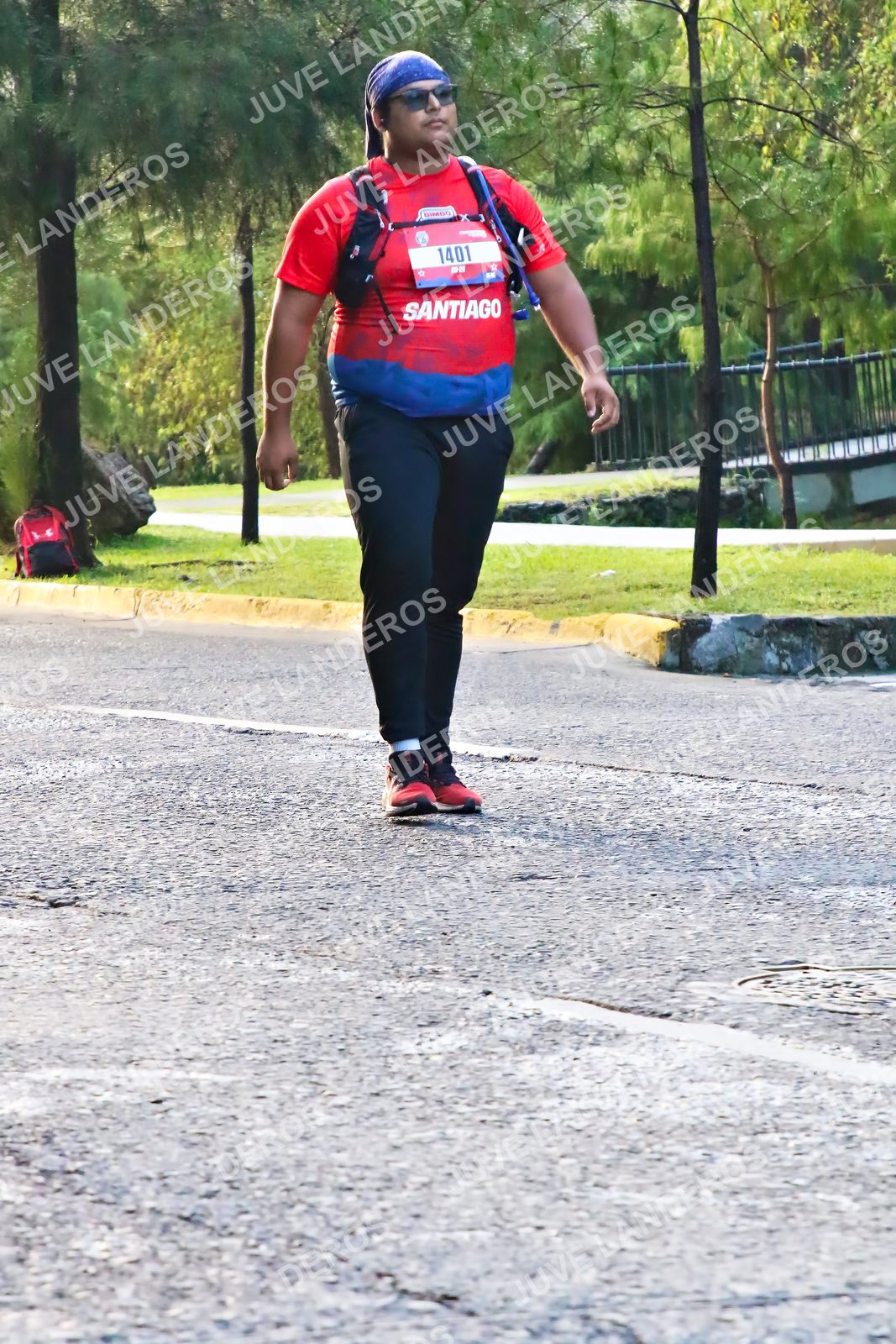 Foto de la CARRERA BIMBO GLOBAL RACE GUADALAJARA en Centro Comercial Andares, Blvd. Puerta de Hierro 4965, Zapopan a las 07:36 · dorsal 1401