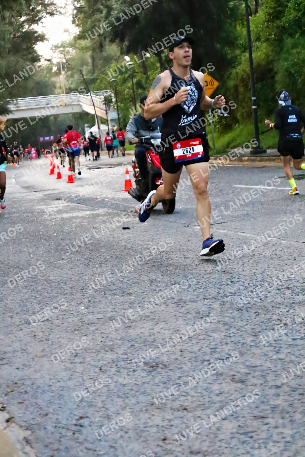 Foto de la CARRERA BIMBO GLOBAL RACE GUADALAJARA en Centro Comercial Andares, Blvd. Puerta de Hierro 4965, Zapopan a las 04:55 · dorsal 2624
