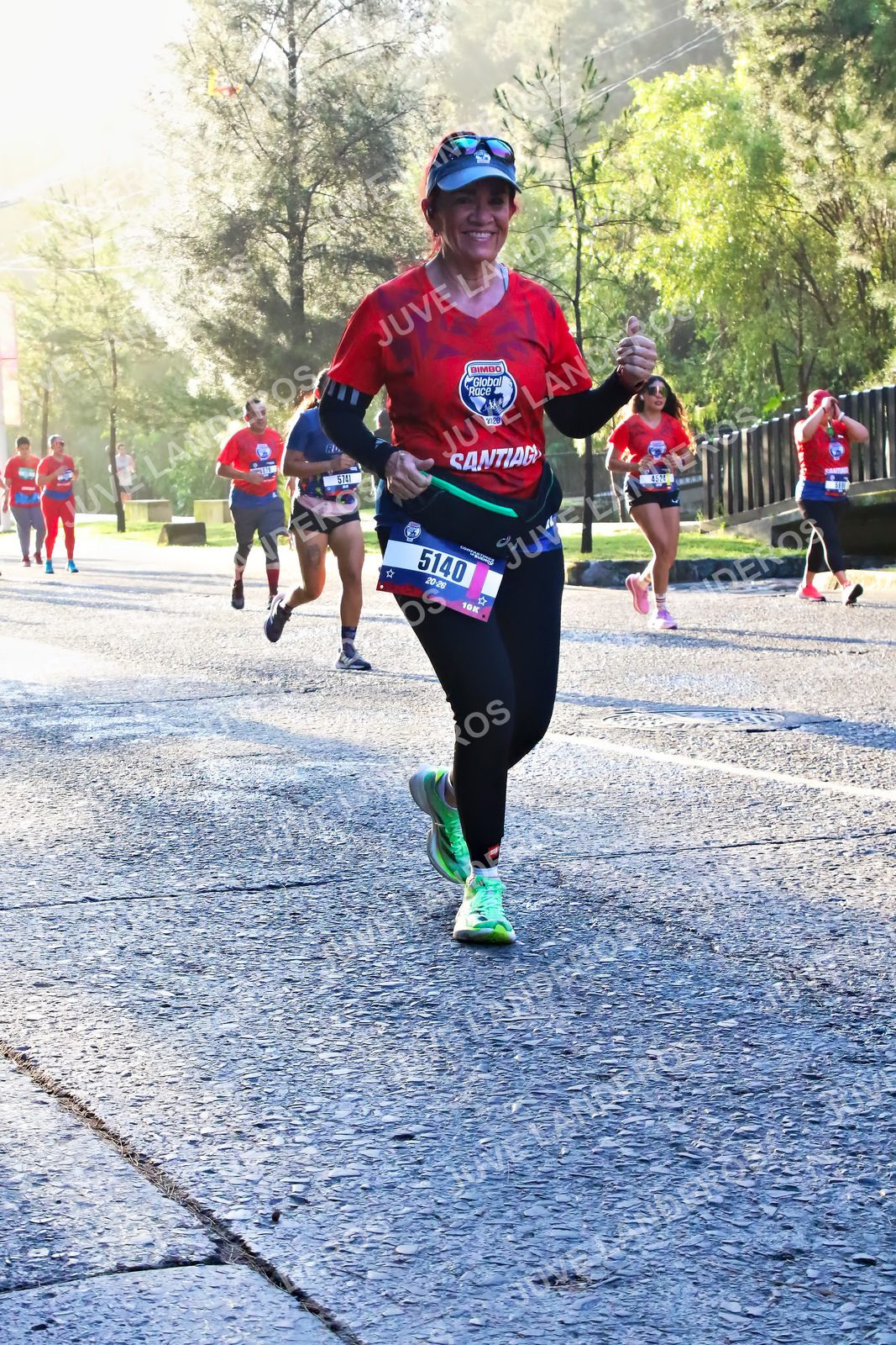 Foto de la CARRERA BIMBO GLOBAL RACE GUADALAJARA en Centro Comercial Andares, Blvd. Puerta de Hierro 4965, Zapopan a las 07:32 · dorsal 5140