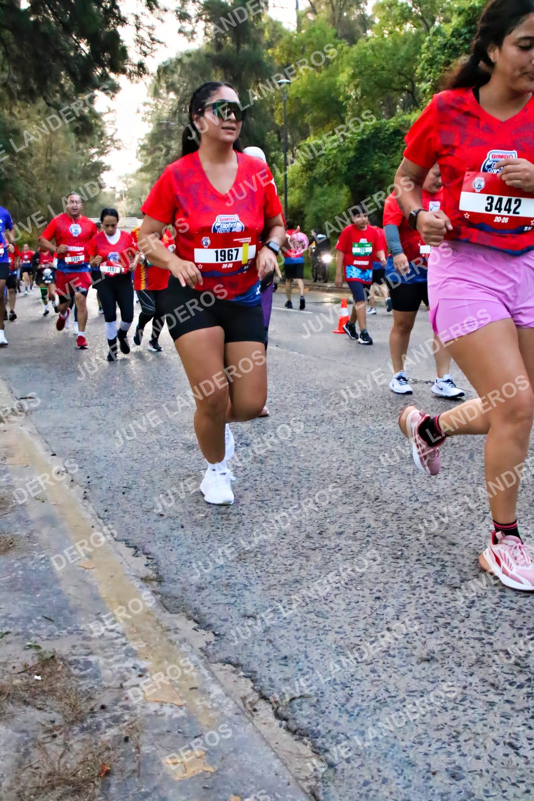 Foto de la CARRERA BIMBO GLOBAL RACE GUADALAJARA en Centro Comercial Andares, Blvd. Puerta de Hierro 4965, Zapopan a las 07:01 · dorsal 3442, 1967, 1407