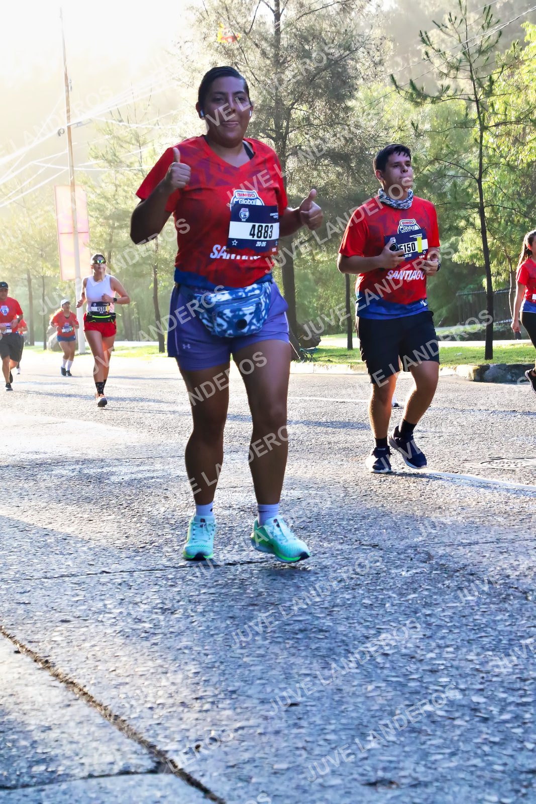 Foto de la CARRERA BIMBO GLOBAL RACE GUADALAJARA en Centro Comercial Andares, Blvd. Puerta de Hierro 4965, Zapopan a las 07:31 · dorsal 4883