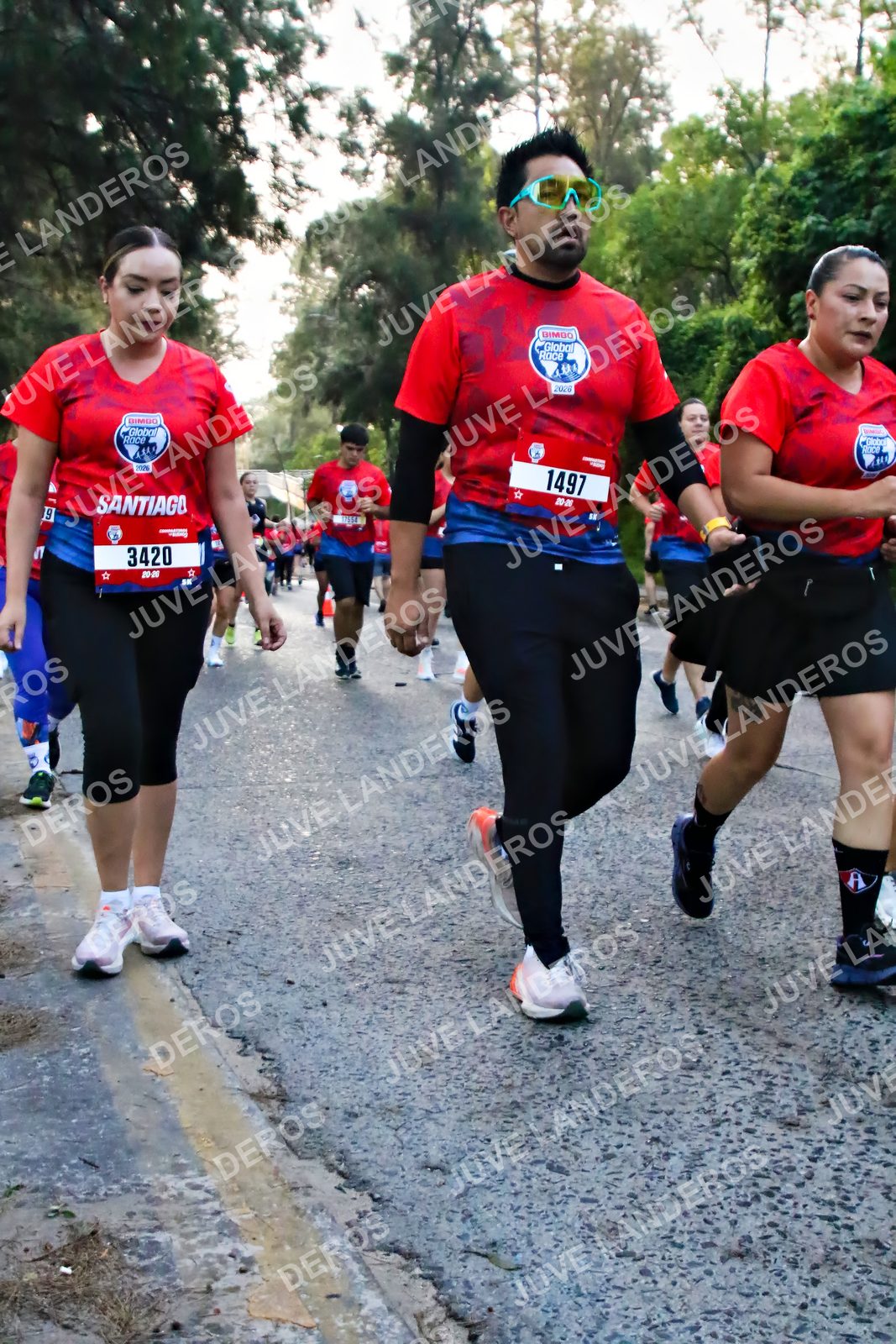 Foto de la CARRERA BIMBO GLOBAL RACE GUADALAJARA en Centro Comercial Andares, Blvd. Puerta de Hierro 4965, Zapopan a las 07:00 · dorsal 3420, 1497