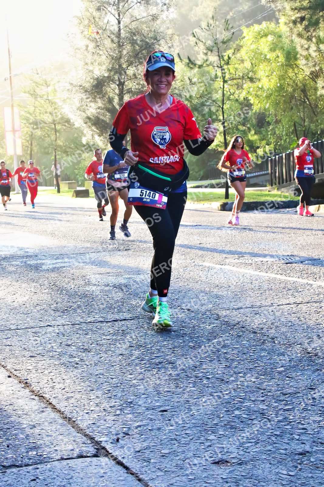 Foto de la CARRERA BIMBO GLOBAL RACE GUADALAJARA en Centro Comercial Andares, Blvd. Puerta de Hierro 4965, Zapopan a las 07:32 · dorsal 5140, 574