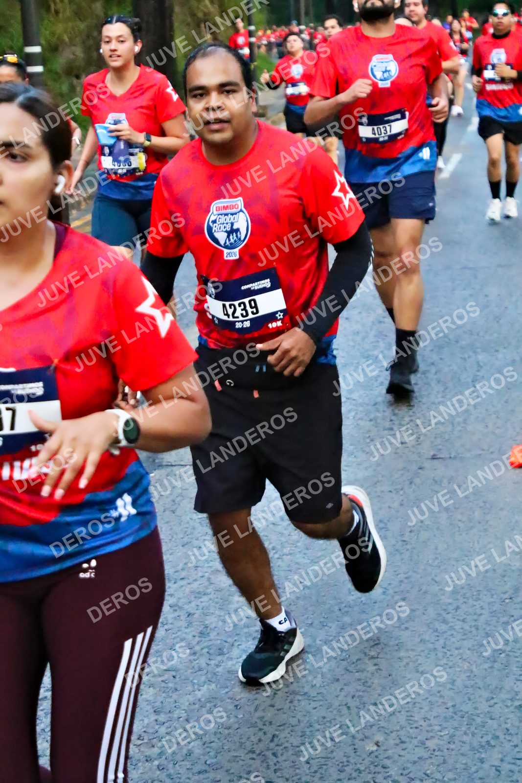 Foto de la CARRERA BIMBO GLOBAL RACE GUADALAJARA en Centro Comercial Andares, Blvd. Puerta de Hierro 4965, Zapopan a las 04:50 · dorsal 4239, 4037