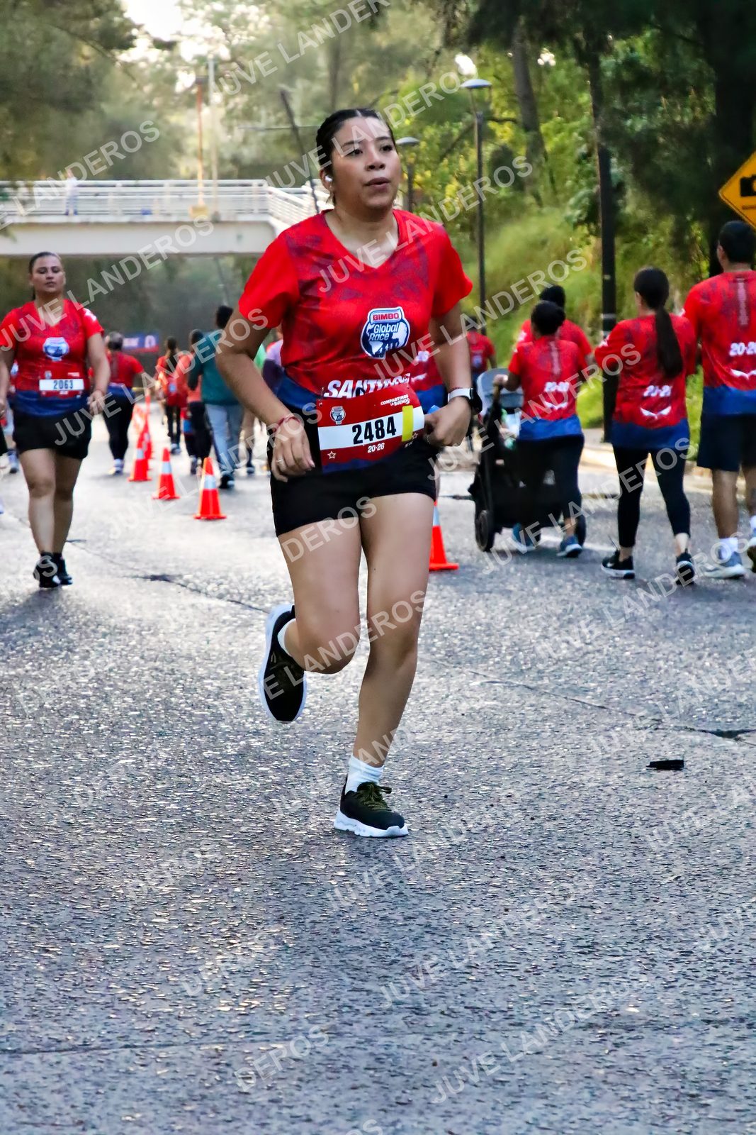 Foto de la CARRERA BIMBO GLOBAL RACE GUADALAJARA en Centro Comercial Andares, Blvd. Puerta de Hierro 4965, Zapopan a las 07:11 · dorsal 2484, 26, 2061