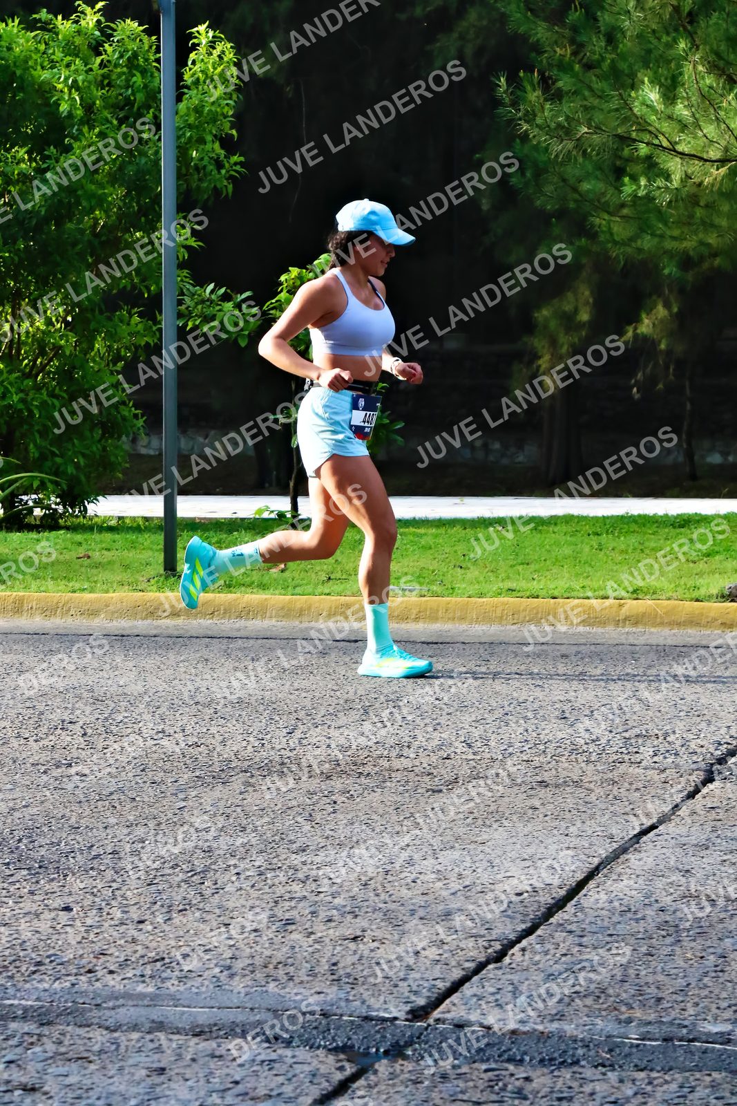 Foto de la CARRERA BIMBO GLOBAL RACE GUADALAJARA en Centro Comercial Andares, Blvd. Puerta de Hierro 4965, Zapopan a las 07:49 · dorsal 448