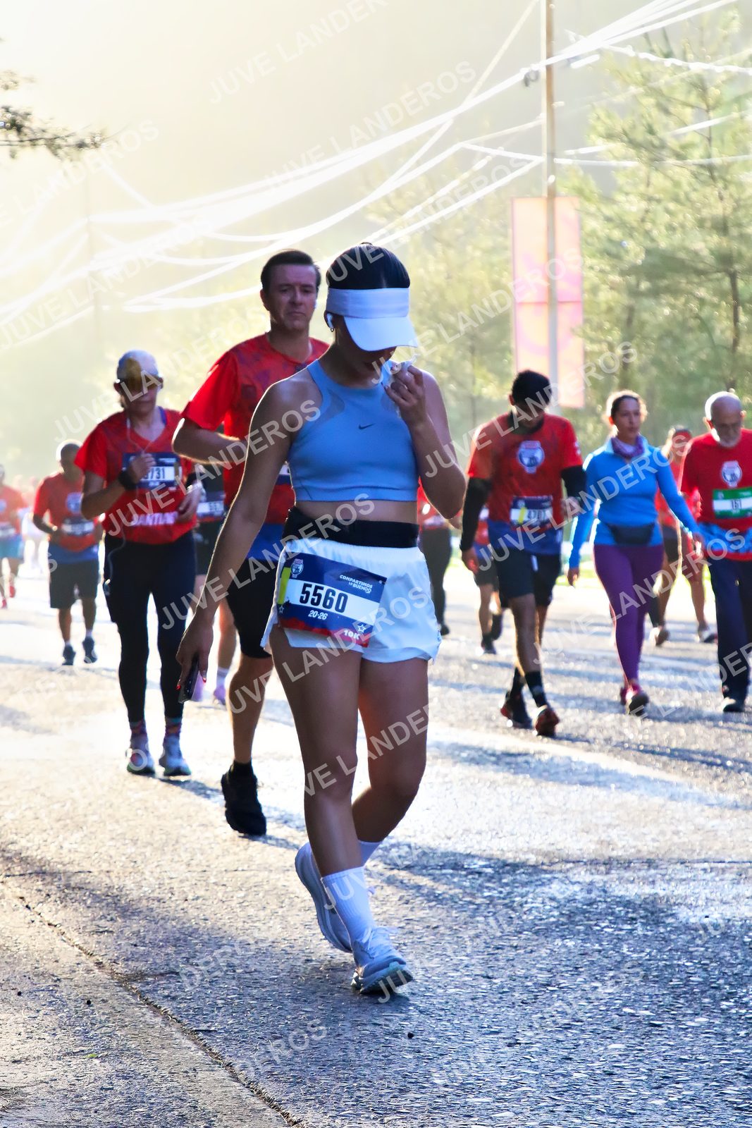 Foto de la CARRERA BIMBO GLOBAL RACE GUADALAJARA en Centro Comercial Andares, Blvd. Puerta de Hierro 4965, Zapopan a las 07:24 · dorsal 5560