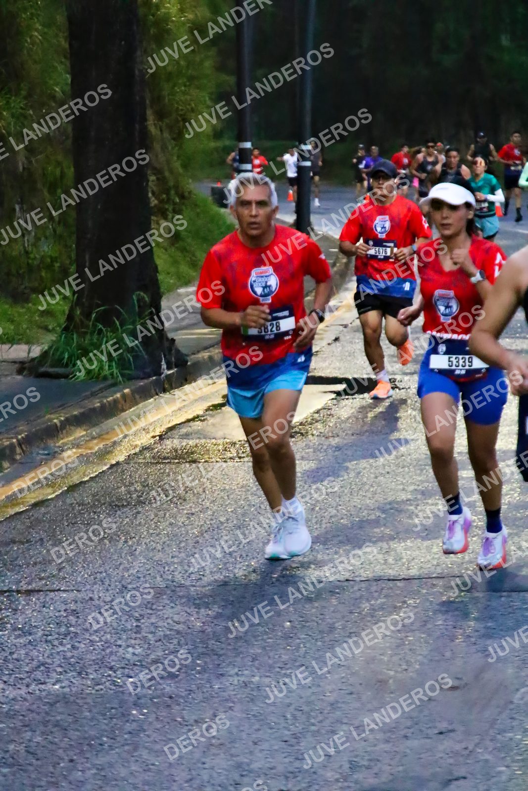 Foto de la CARRERA BIMBO GLOBAL RACE GUADALAJARA en Centro Comercial Andares, Blvd. Puerta de Hierro 4965, Zapopan a las 06:36 · dorsal 5339, 5676