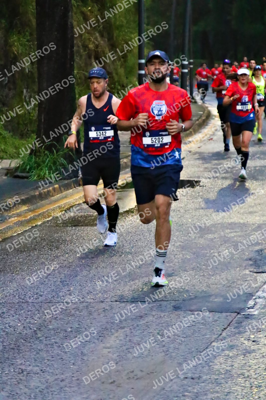Foto de la CARRERA BIMBO GLOBAL RACE GUADALAJARA en Centro Comercial Andares, Blvd. Puerta de Hierro 4965, Zapopan a las 06:38 · dorsal 5202, 5342