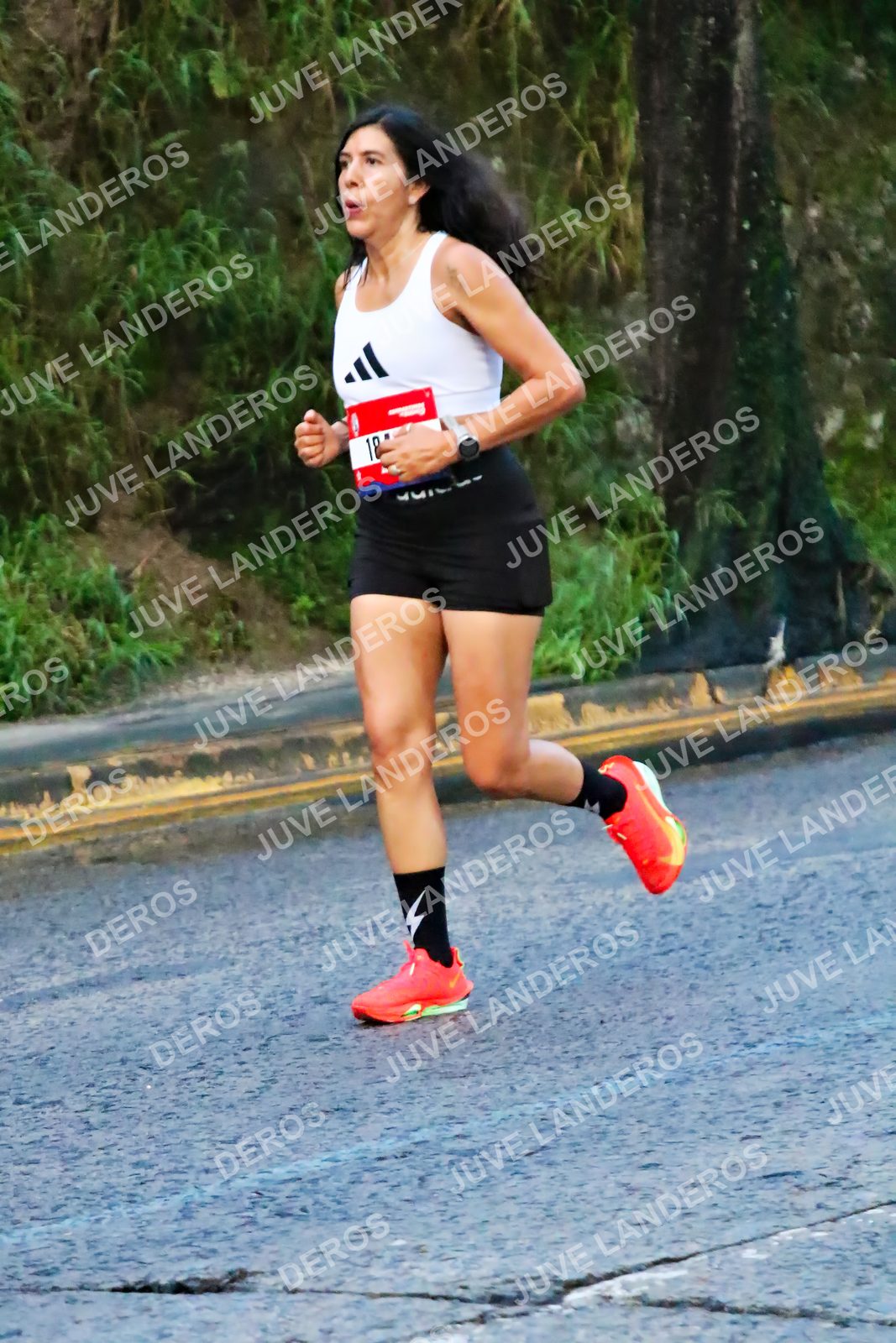 Foto de la CARRERA BIMBO GLOBAL RACE GUADALAJARA en Centro Comercial Andares, Blvd. Puerta de Hierro 4965, Zapopan a las 04:56 · dorsal 18