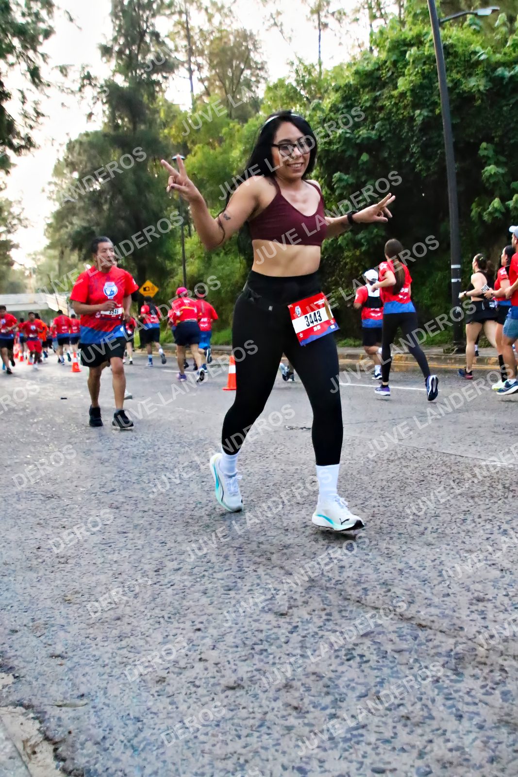 Foto de la CARRERA BIMBO GLOBAL RACE GUADALAJARA en Centro Comercial Andares, Blvd. Puerta de Hierro 4965, Zapopan a las 05:00 · dorsal 3443